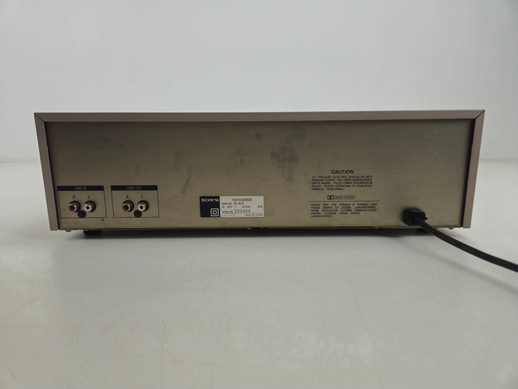 Sony - TC-K71 - Stereo 3 Head Cassette Deck