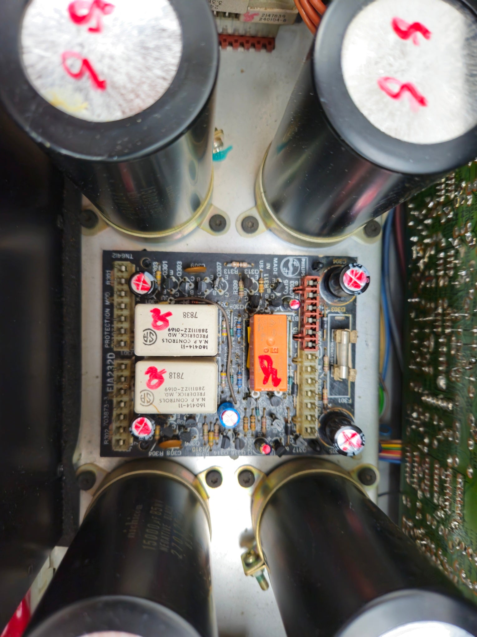 Philips - 578 - Stereo Power Amplifier - Serviced/Recapped With Nichicons