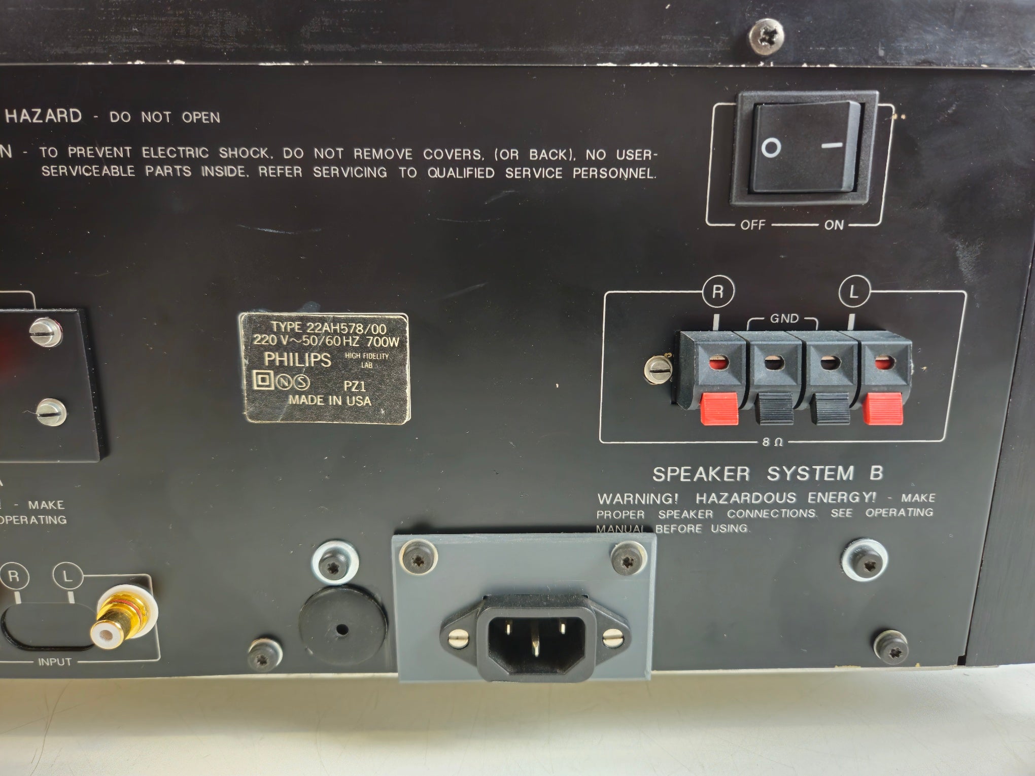 Philips - 578 - Stereo Power Amplifier - Serviced/Recapped With Nichicons