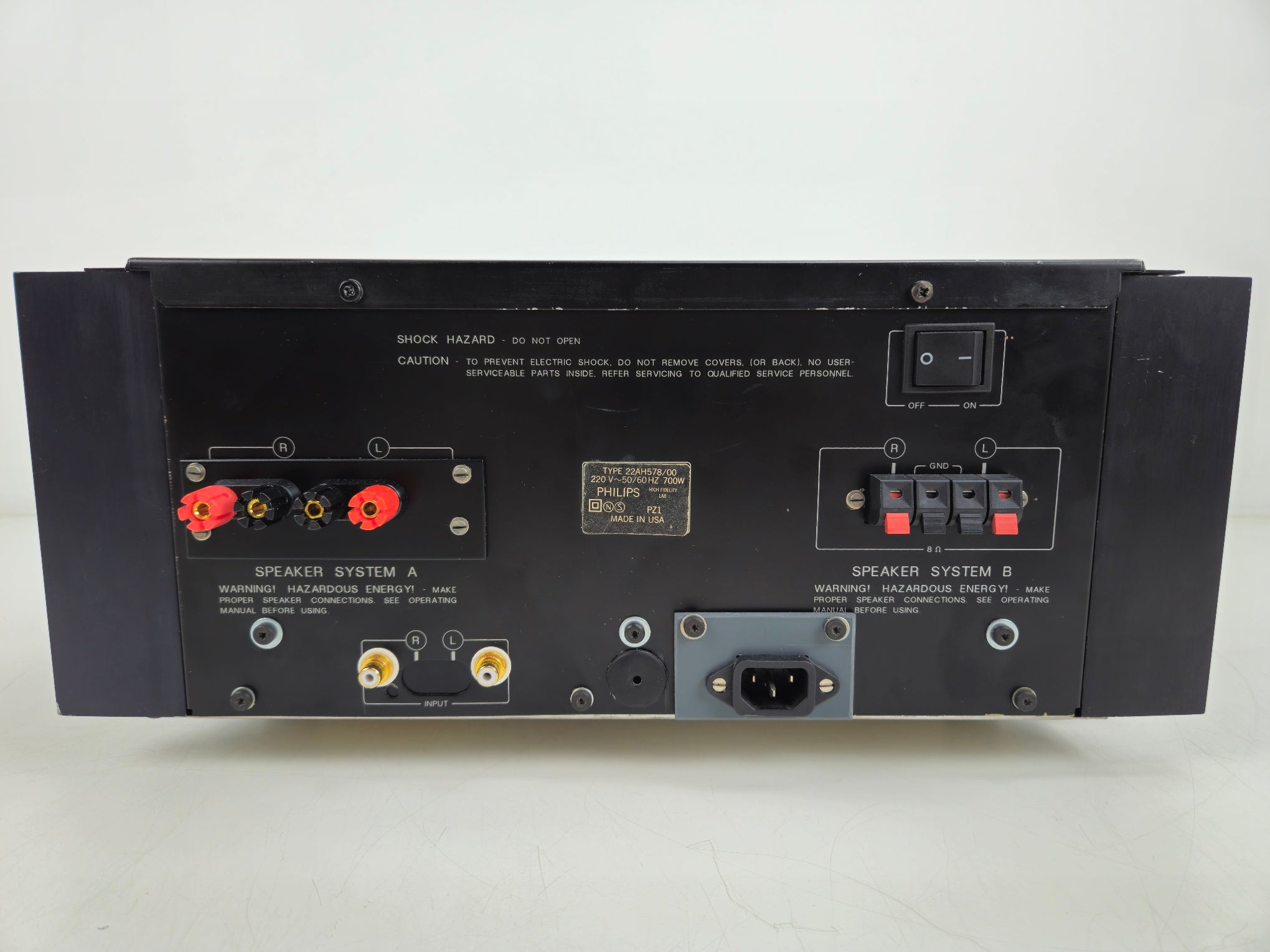 Philips - 578 - Stereo Power Amplifier - Serviced/Recapped With Nichicons