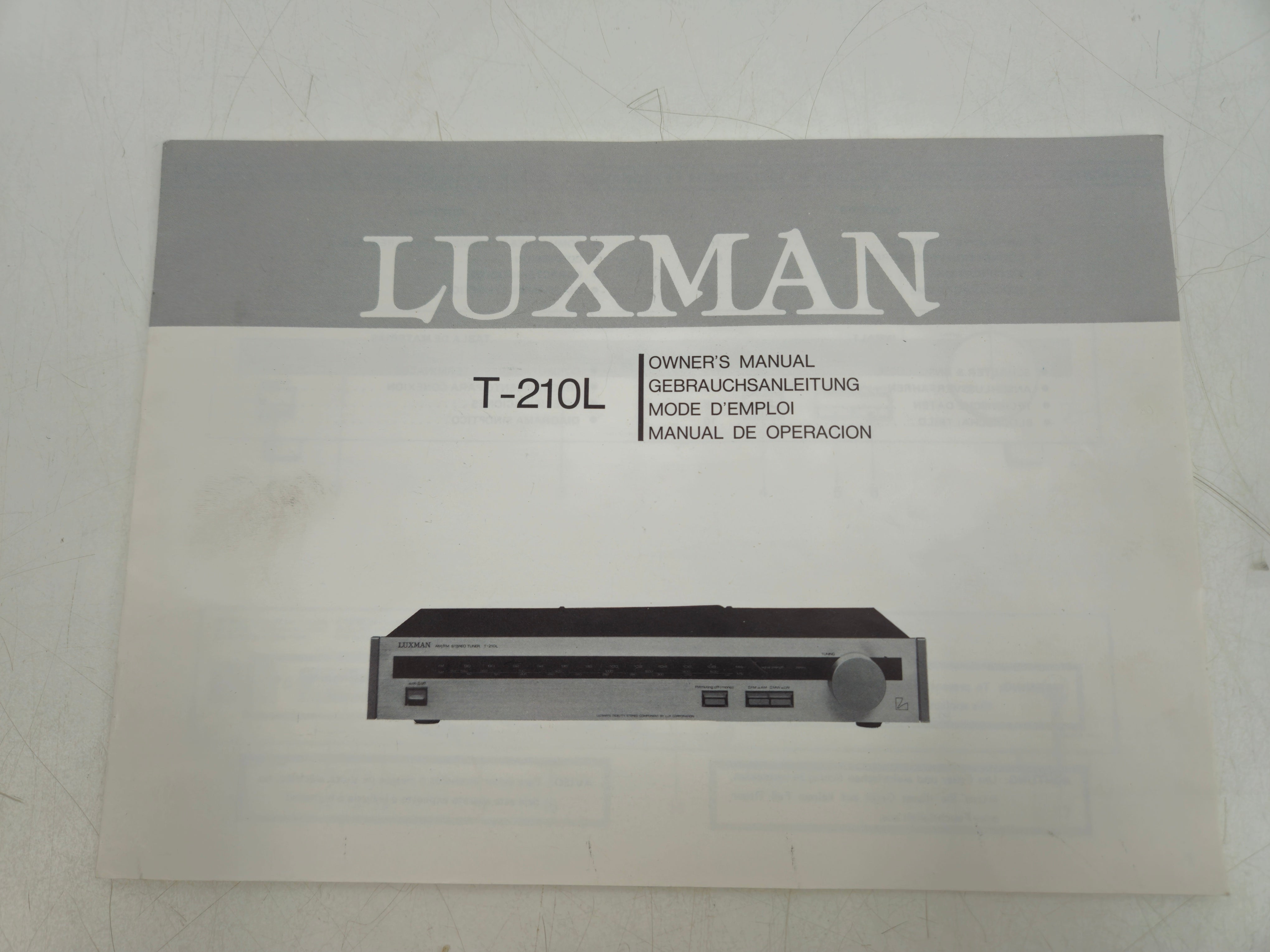 Luxman - T-210L- FM/LW/MW Stereo Tuner - In Box