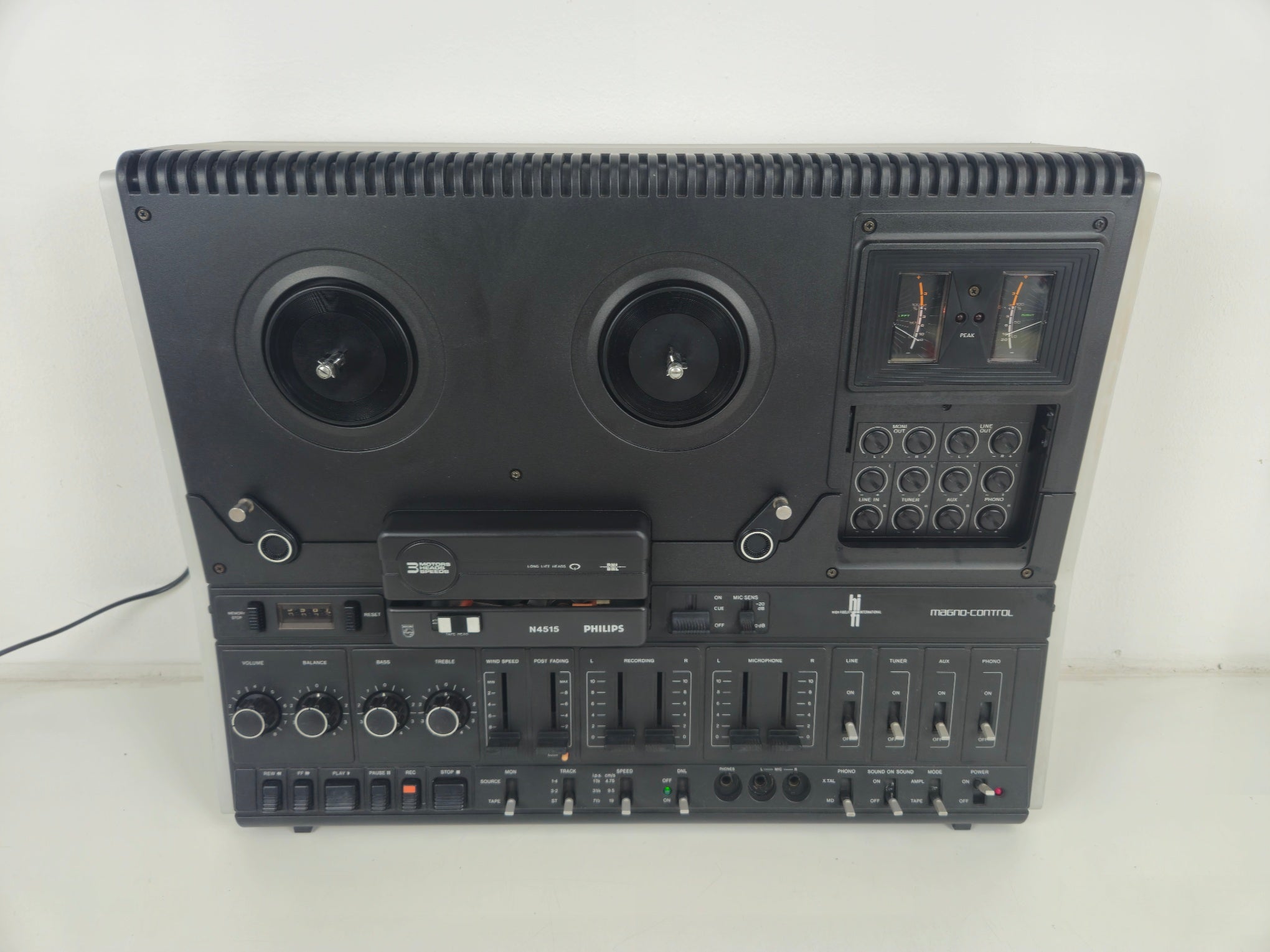 Philips N4515 Stereo Tape Deck - Dust cover - New Belts