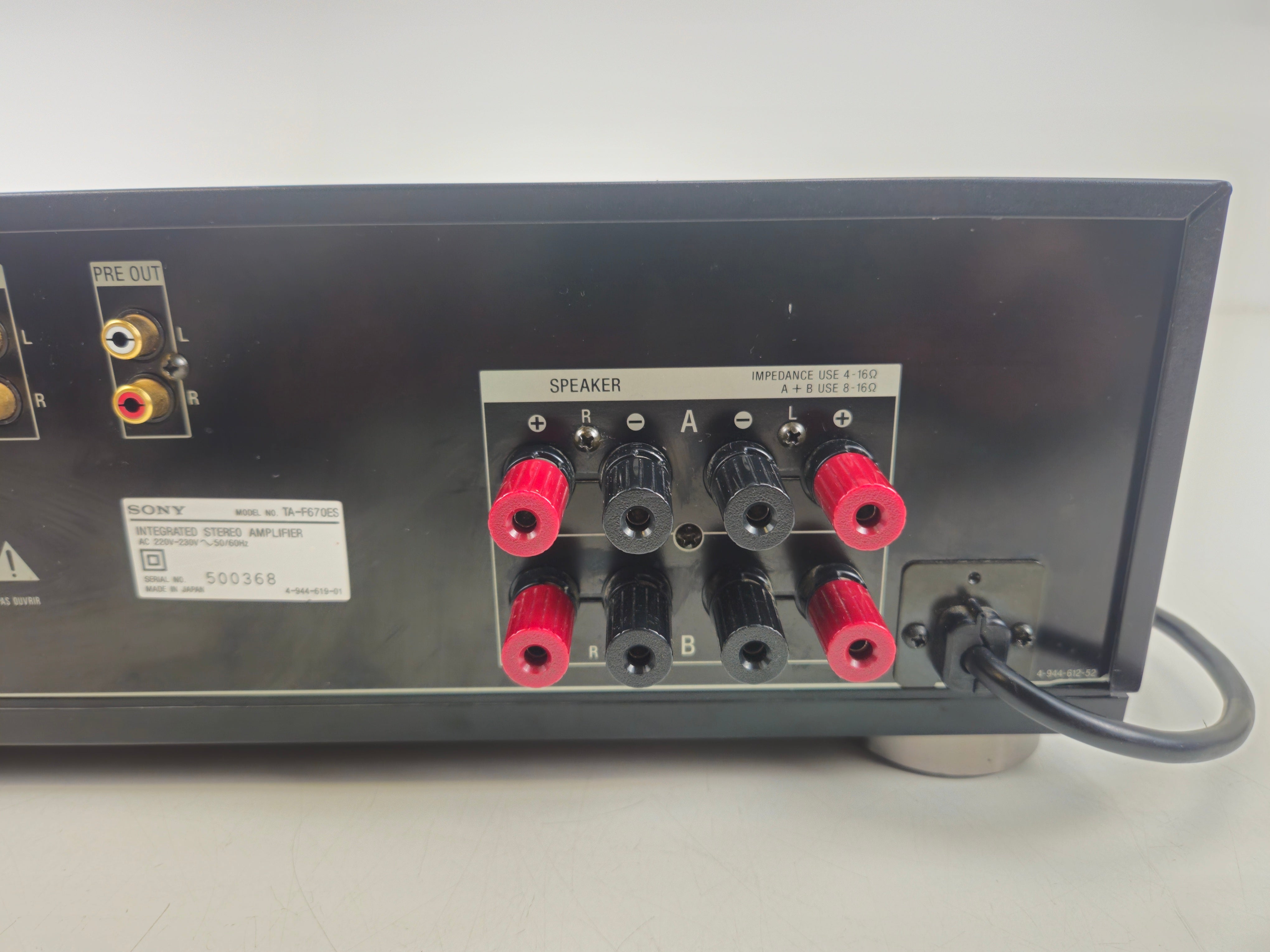 Sony - TA-F670ES - Stereo Integrated Amplifier - Serviced