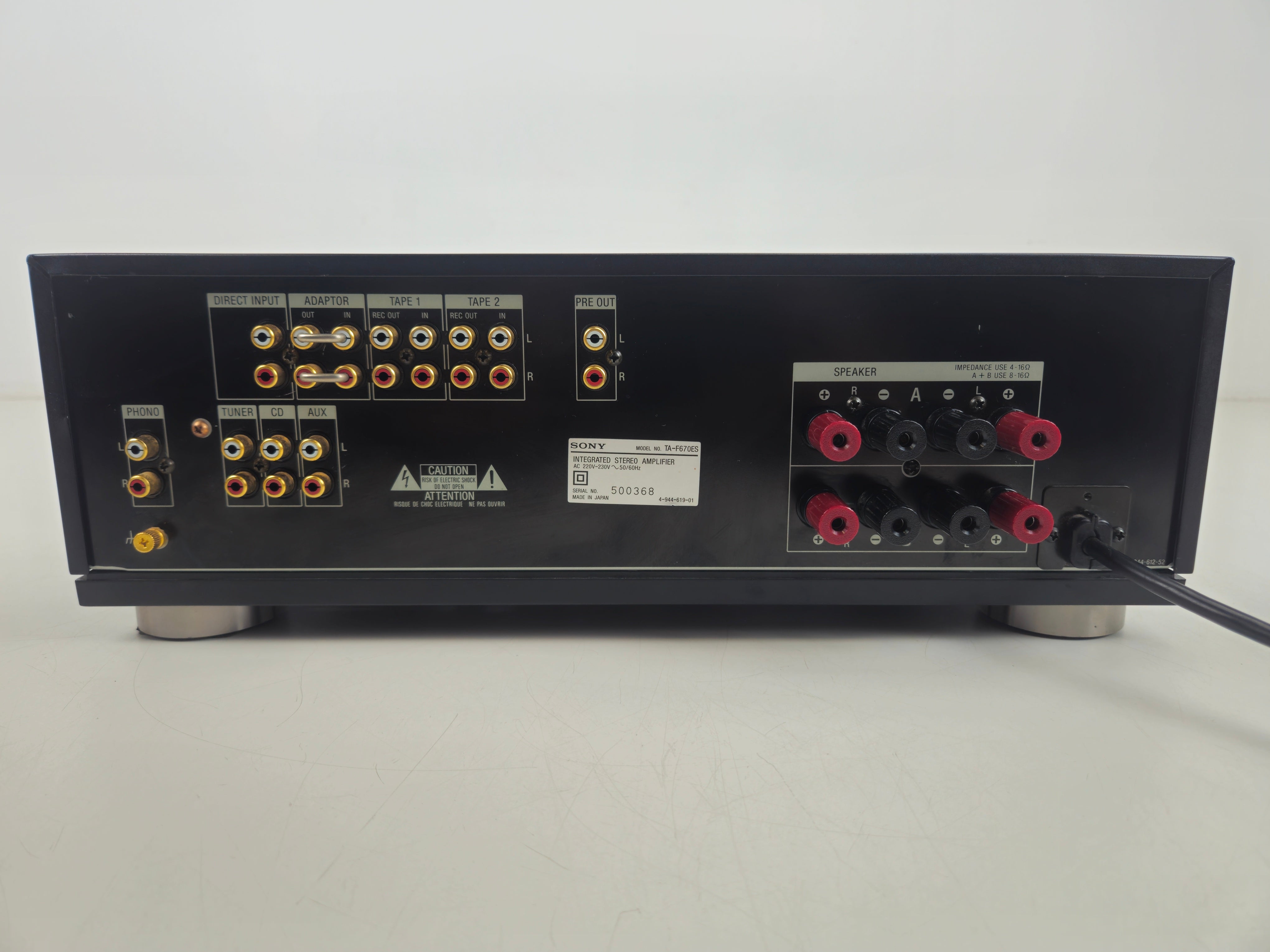 Sony - TA-F670ES - Stereo Integrated Amplifier - Serviced