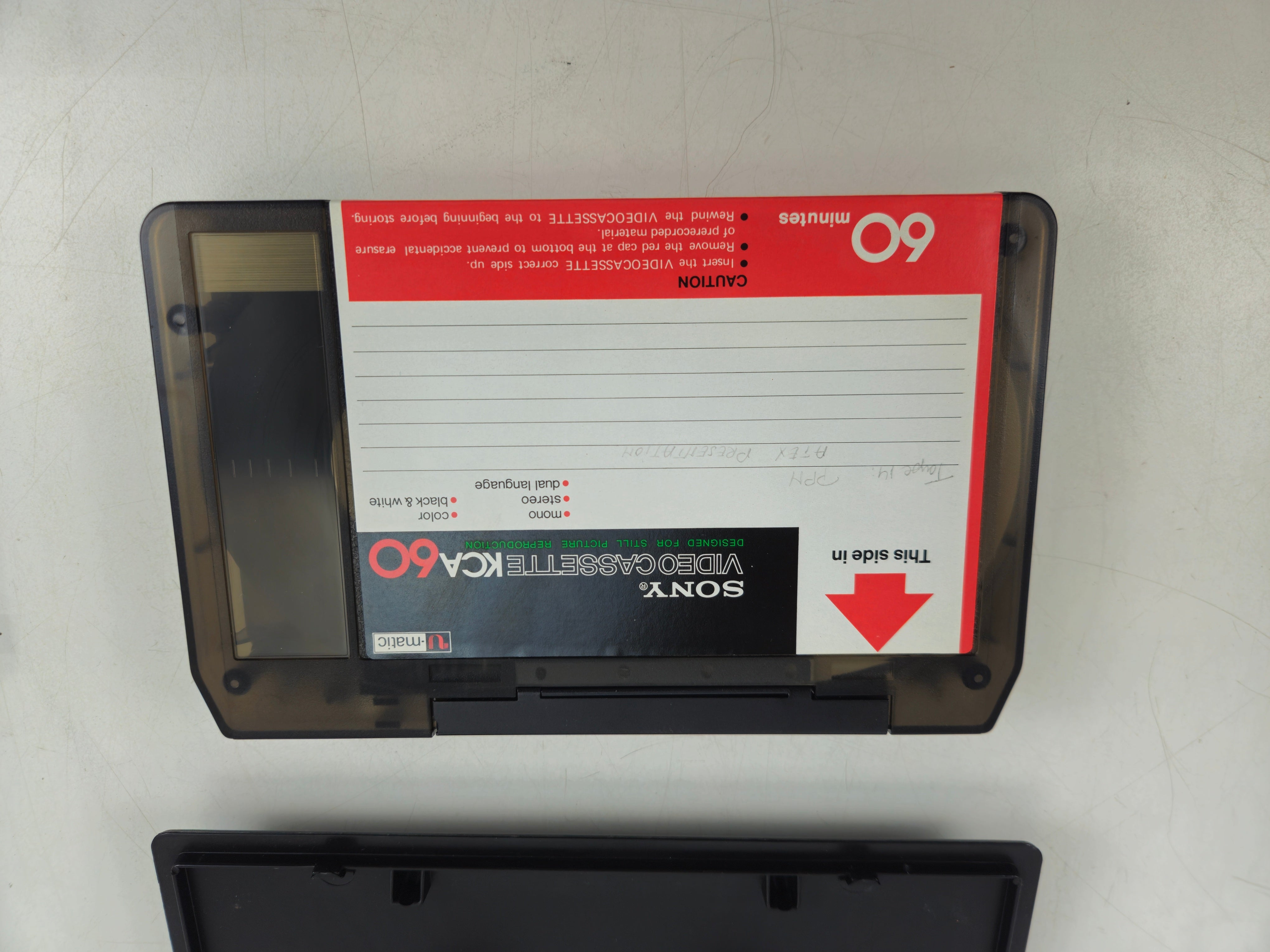 Sony - U-matic Videocassette - 60 min