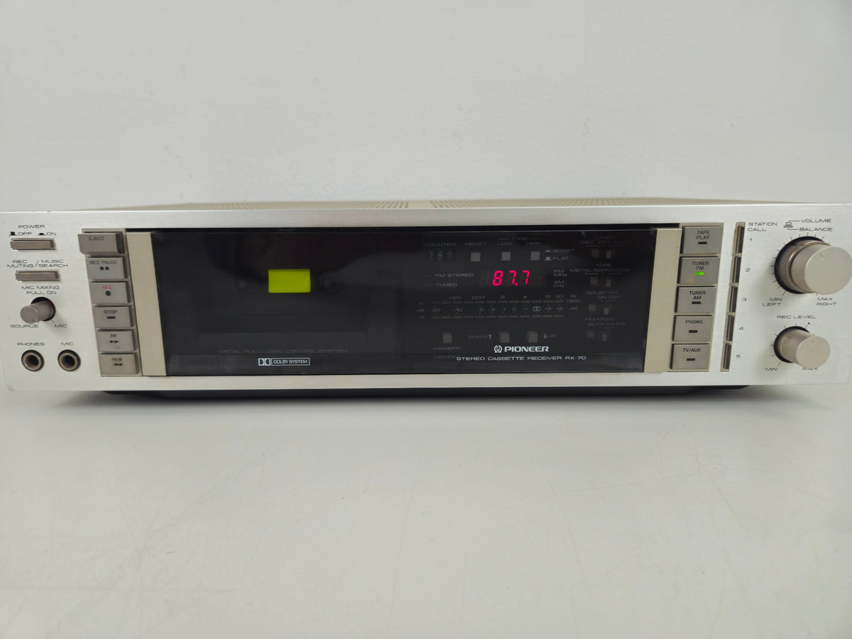 Pioneer - RX-70 - Stereo Cassette Receiver - Serviced (New Belts)