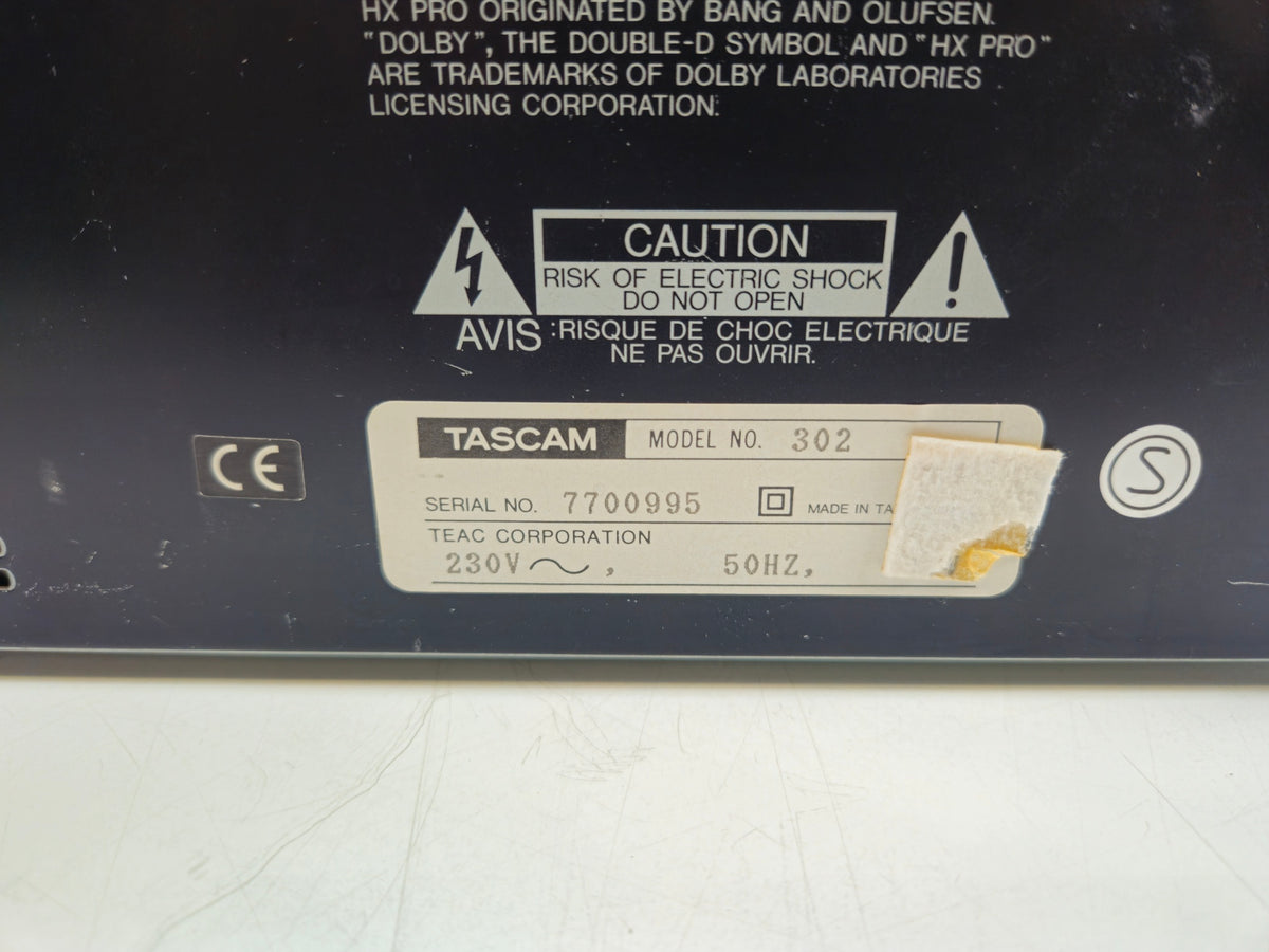 Tascam - 302 - Double Cassette Deck