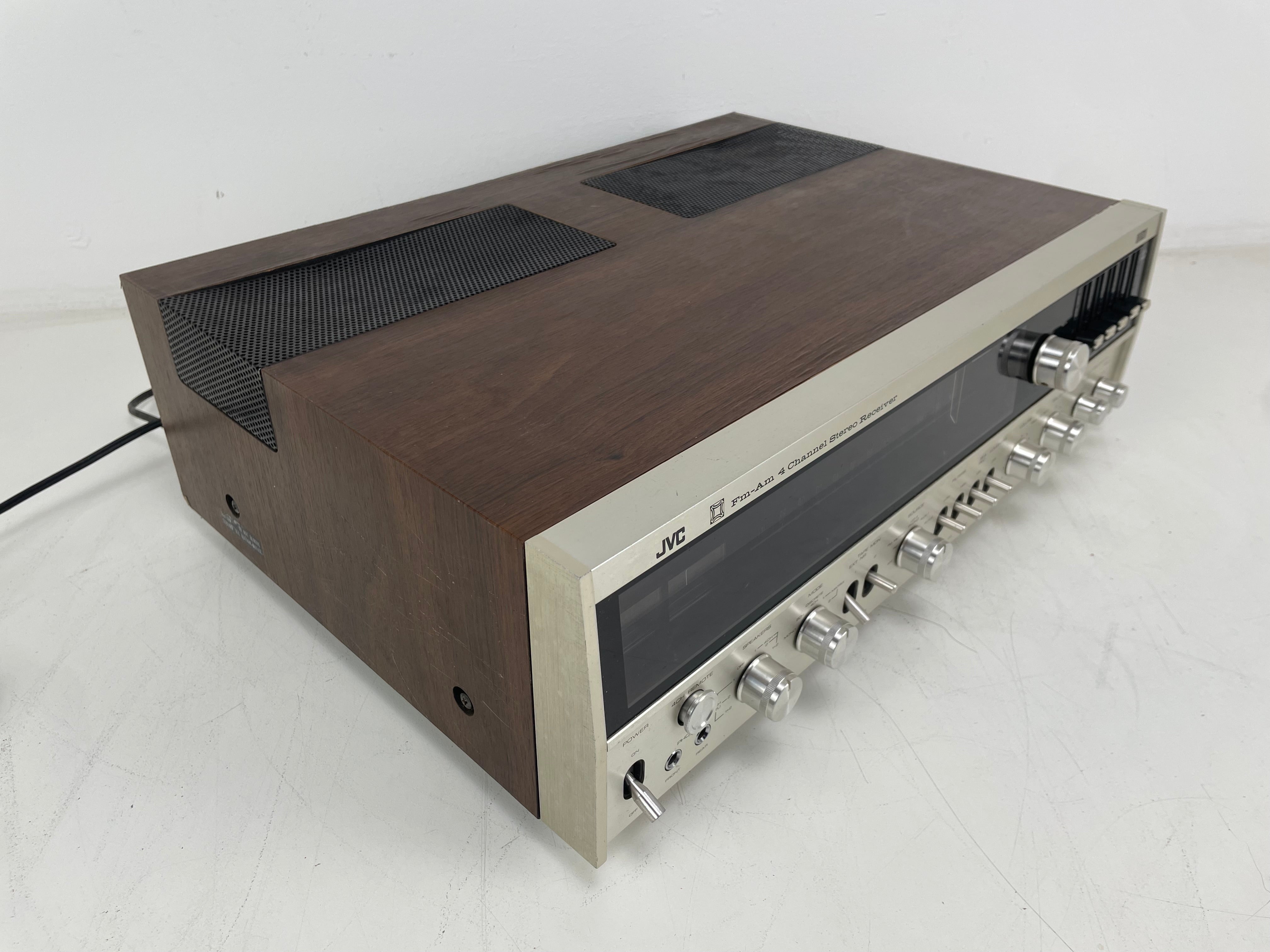 JVC - 4VR-54 4 6X - CD-4 Quadraphonic - 4 Channel Stereo Receiver - Serviced (Repaired)
