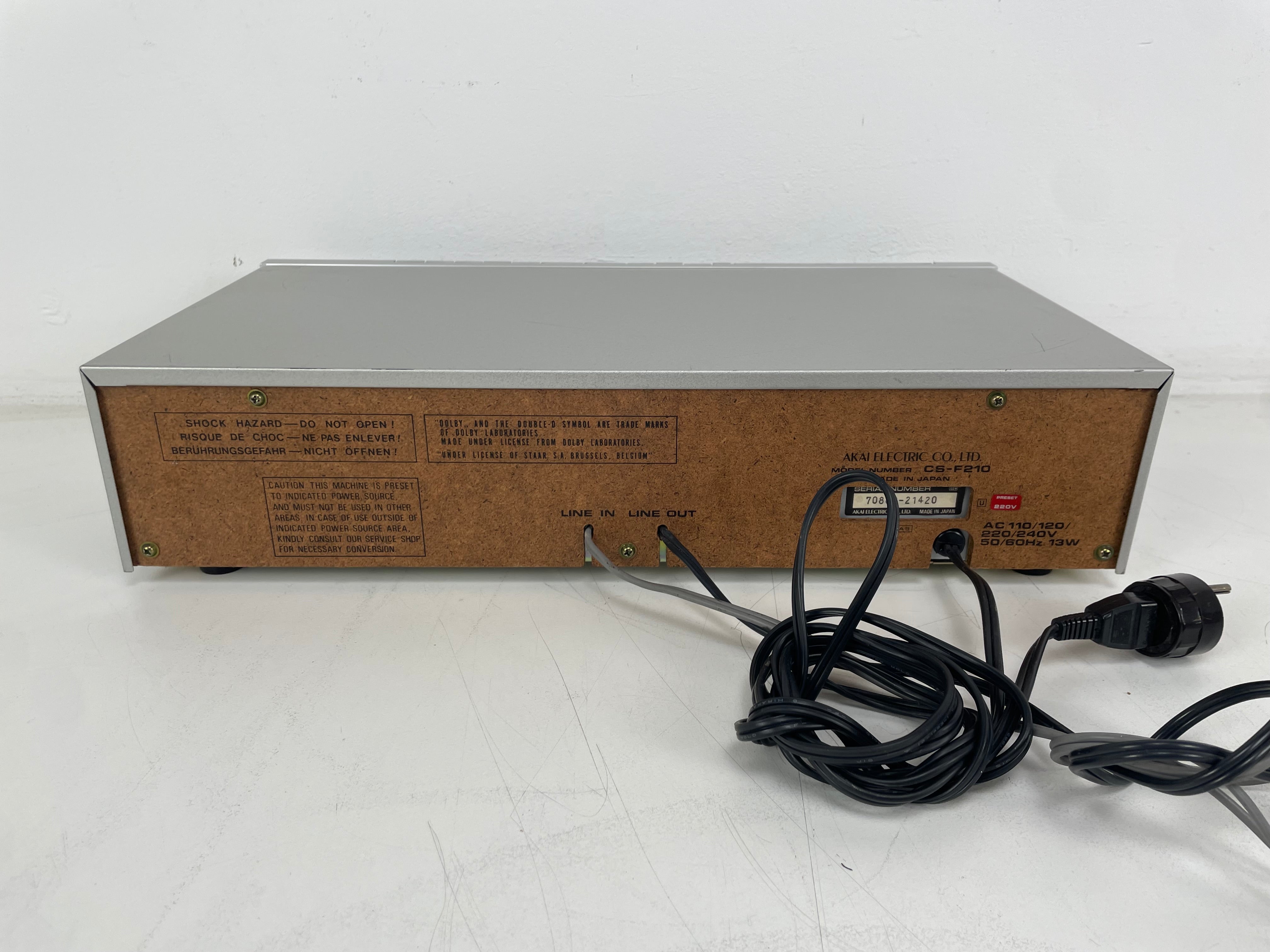 Akai - CS-F210 - Stereo Cassette Deck - 2-Head - Auto Play