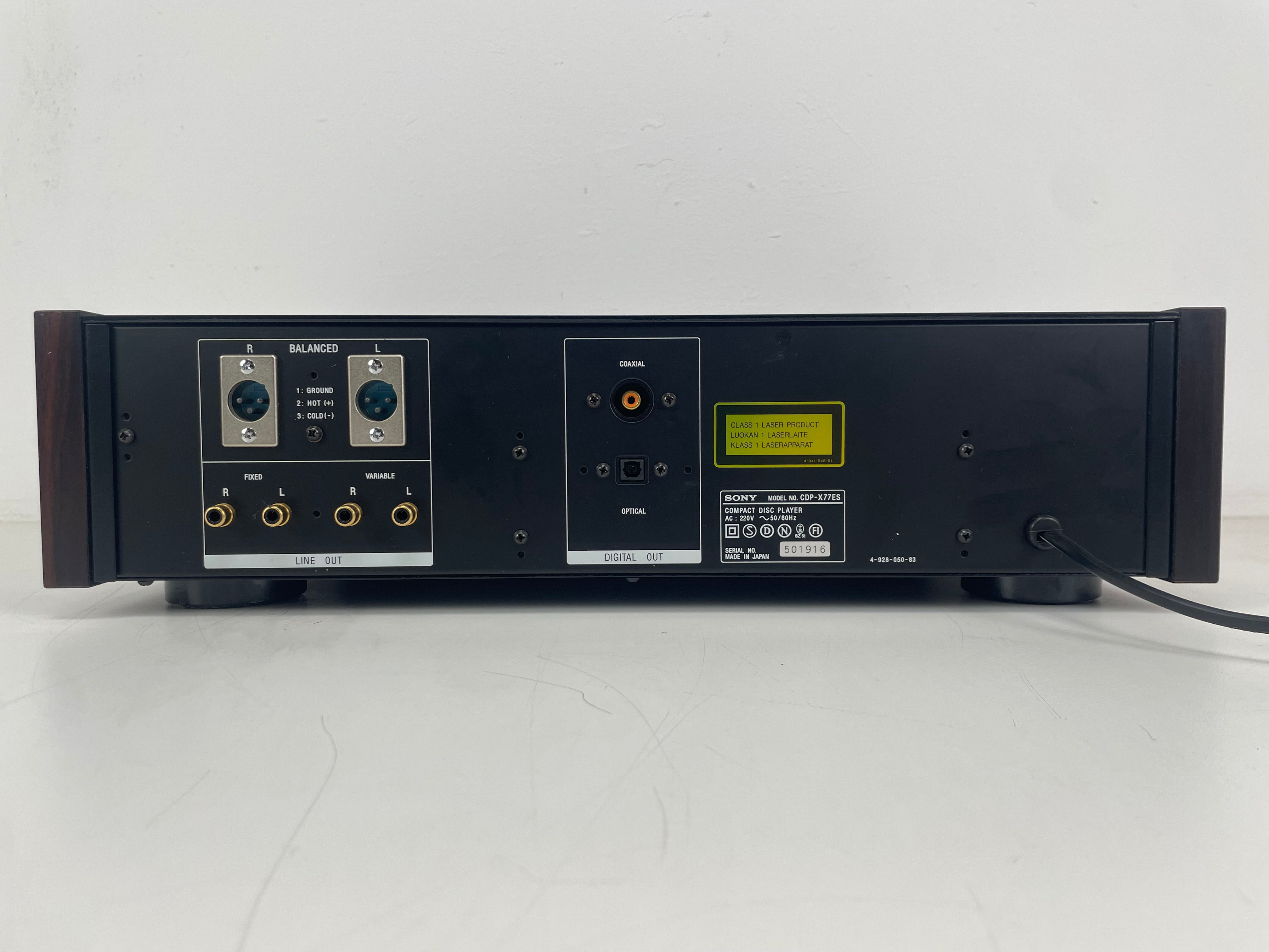 Sony - CDP-X77ES - CD Player - ES-Series - With Remote