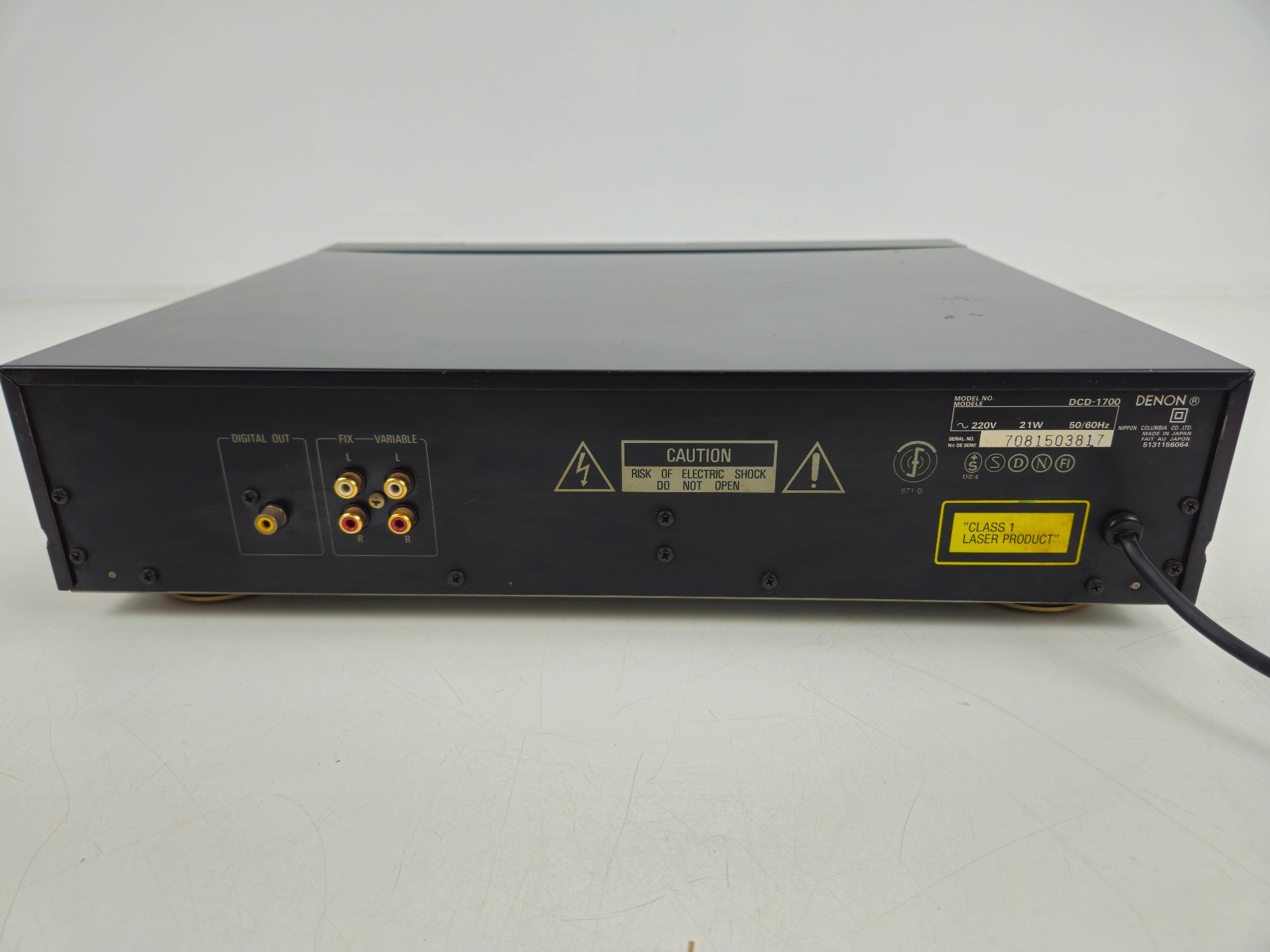 Denon - DCD-1700 - Stereo Compact Disc Player