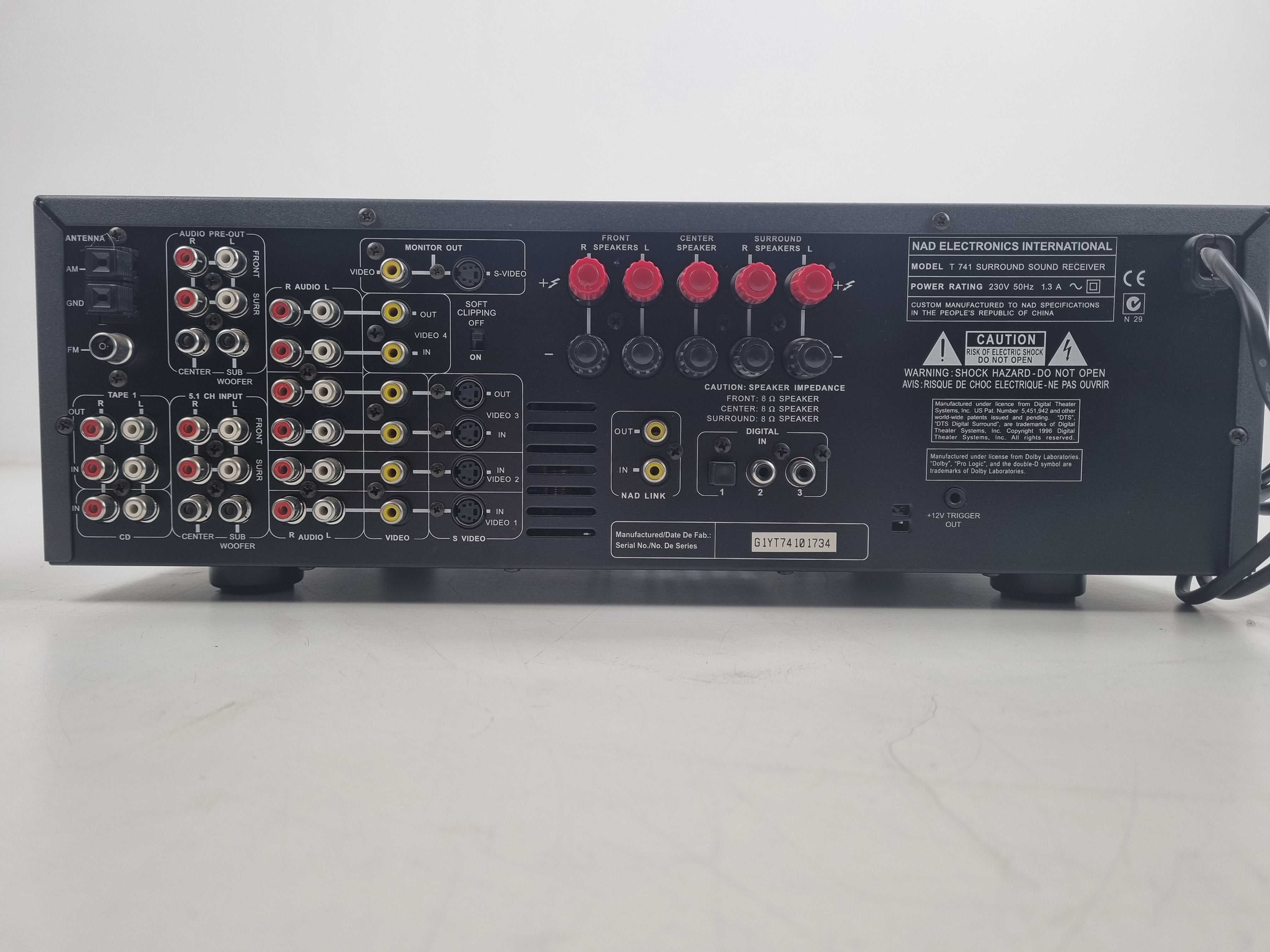 NAD - T741 - Surround Sound Receiver - With Manual