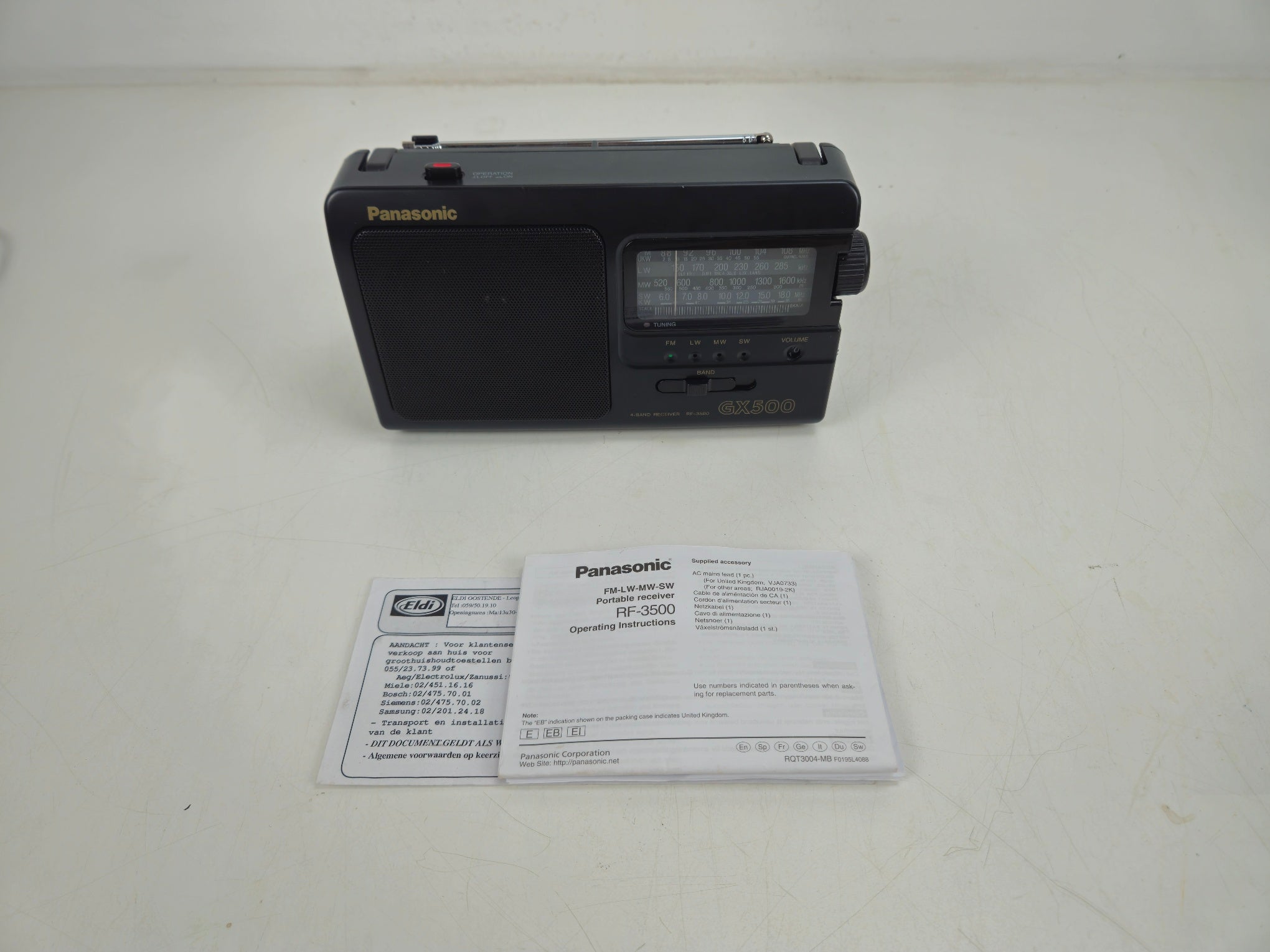 Panasonic - GX500 - FM-LW-MW-SW - Portable Receiver - As New