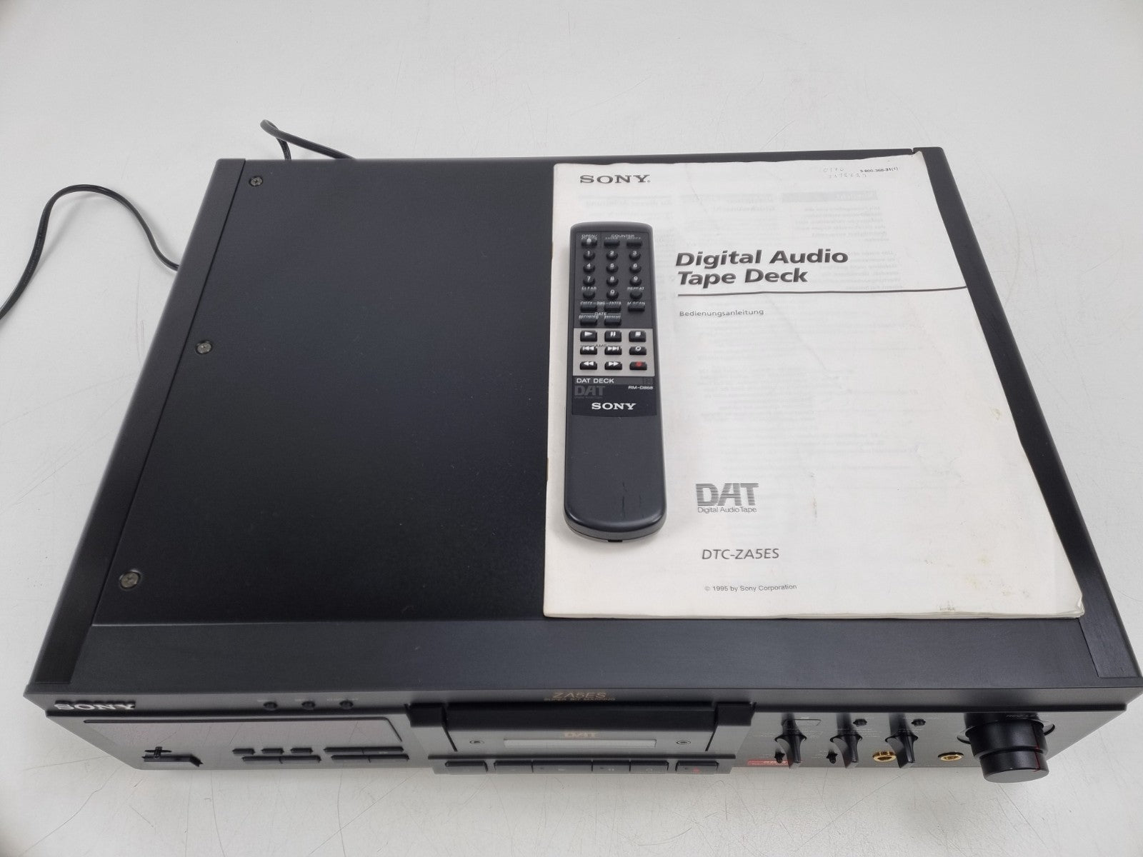 Sony DTC-ZA5ES digitale cassettedeck - Afstandsbediening - Handleiding - Eerste eigenaar