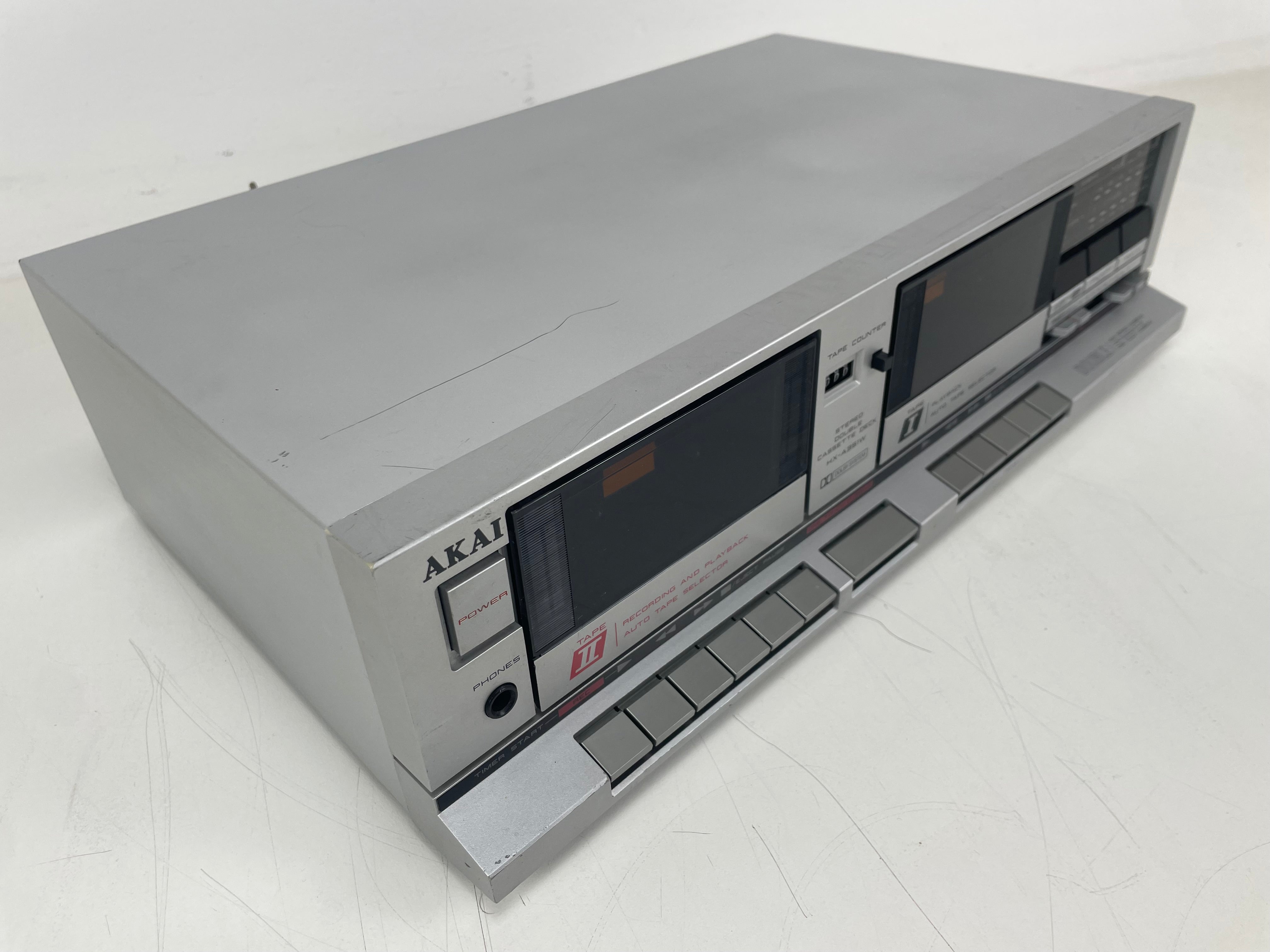 Akai - HX-A351W - Double Cassete Deck - New Belts