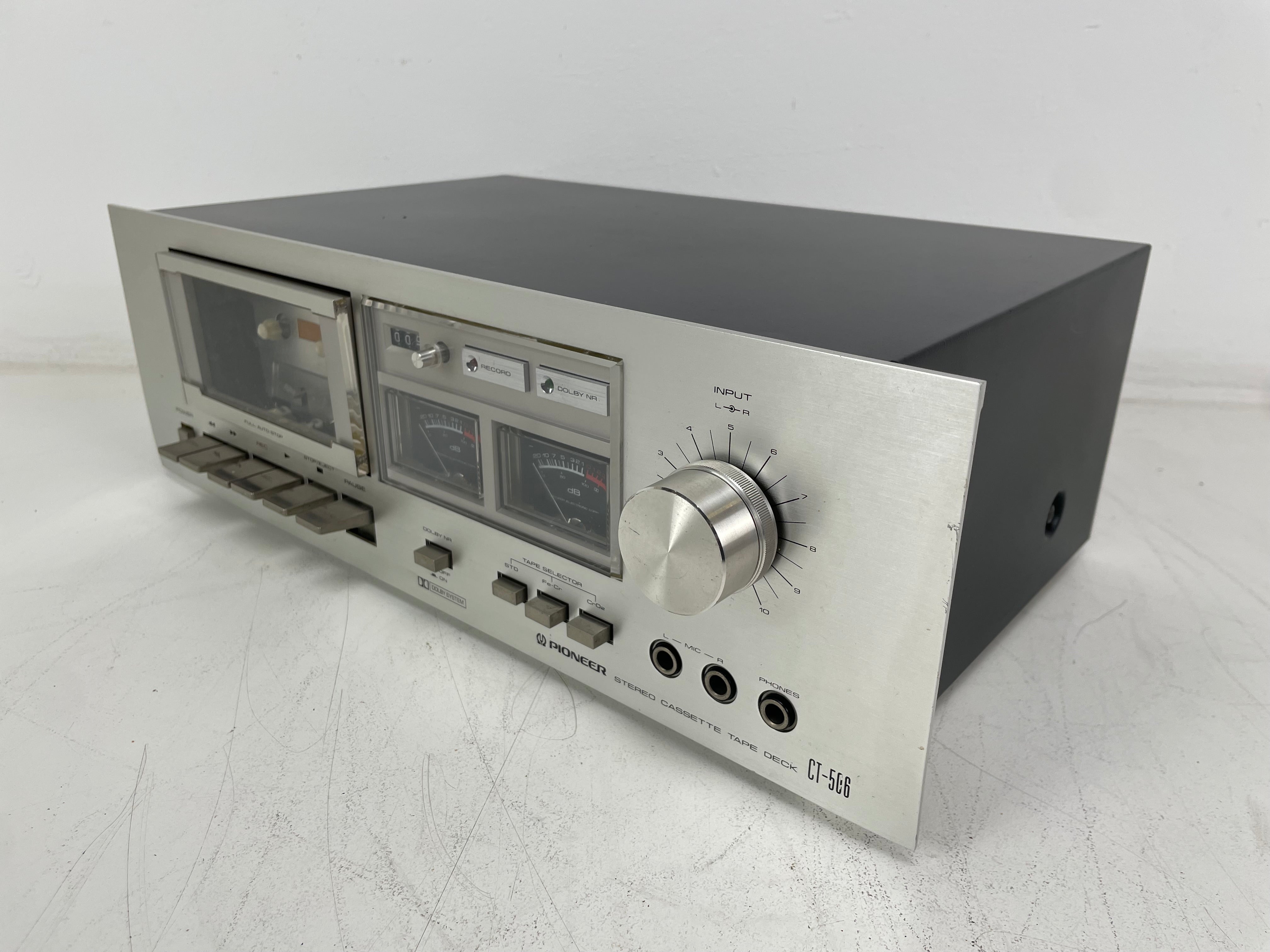 Pioneer - CT-506 - Stereo Cassette Deck - 2-Head - Serviced (Repaired/New Belts)
