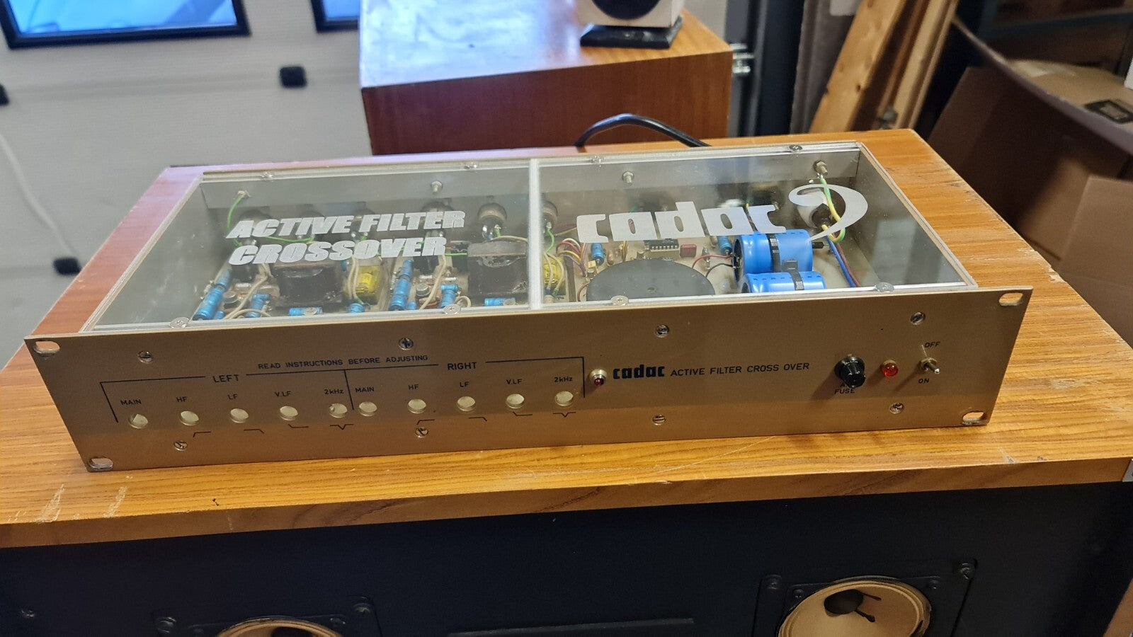Cadac Custom Mastering Speakers set - With Amplifiers, and Crossover - Serviced