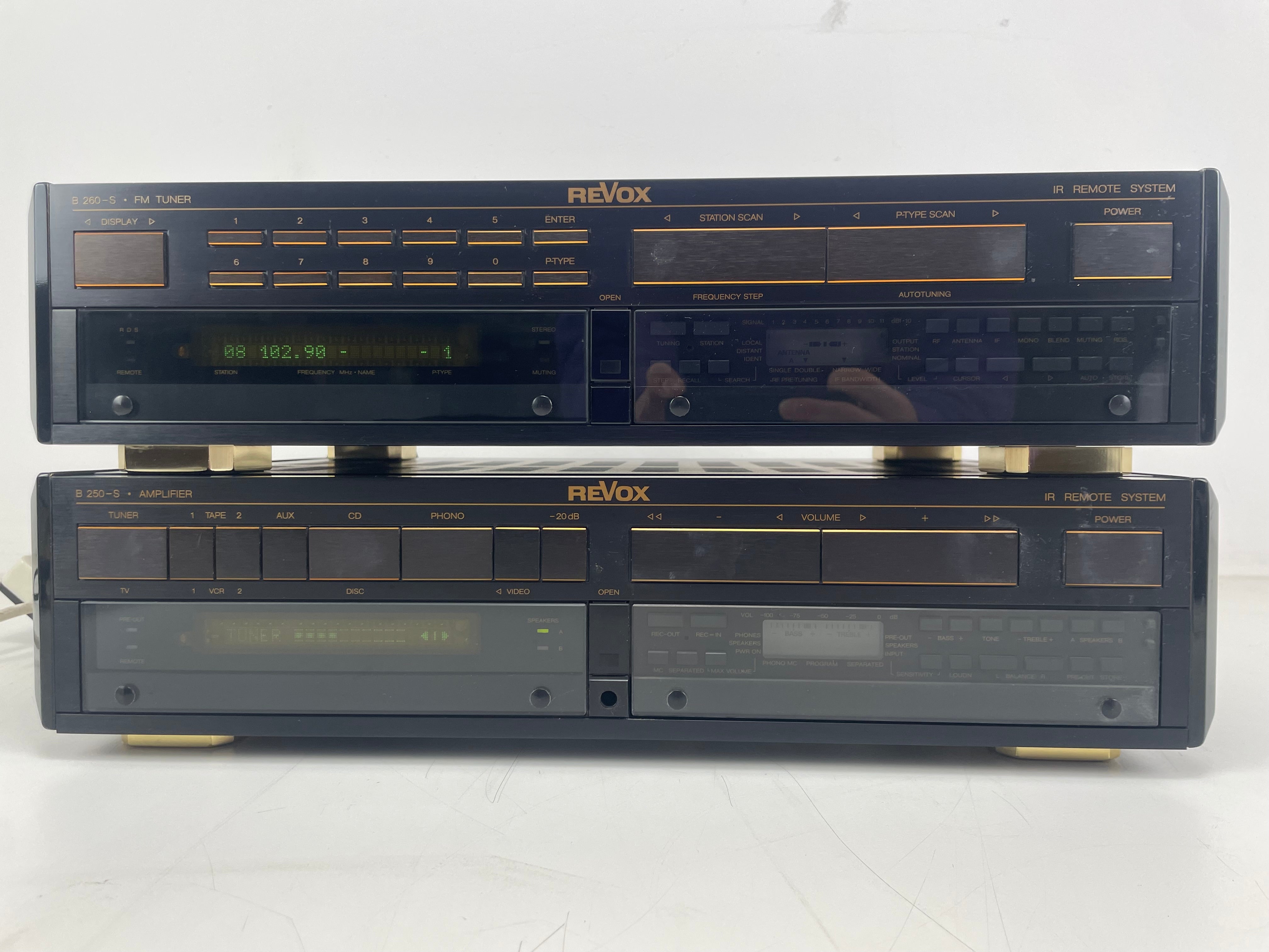 Revox - B250-S/B260-S - Stereo Integrated Amplifier + FM Stereo Tuner