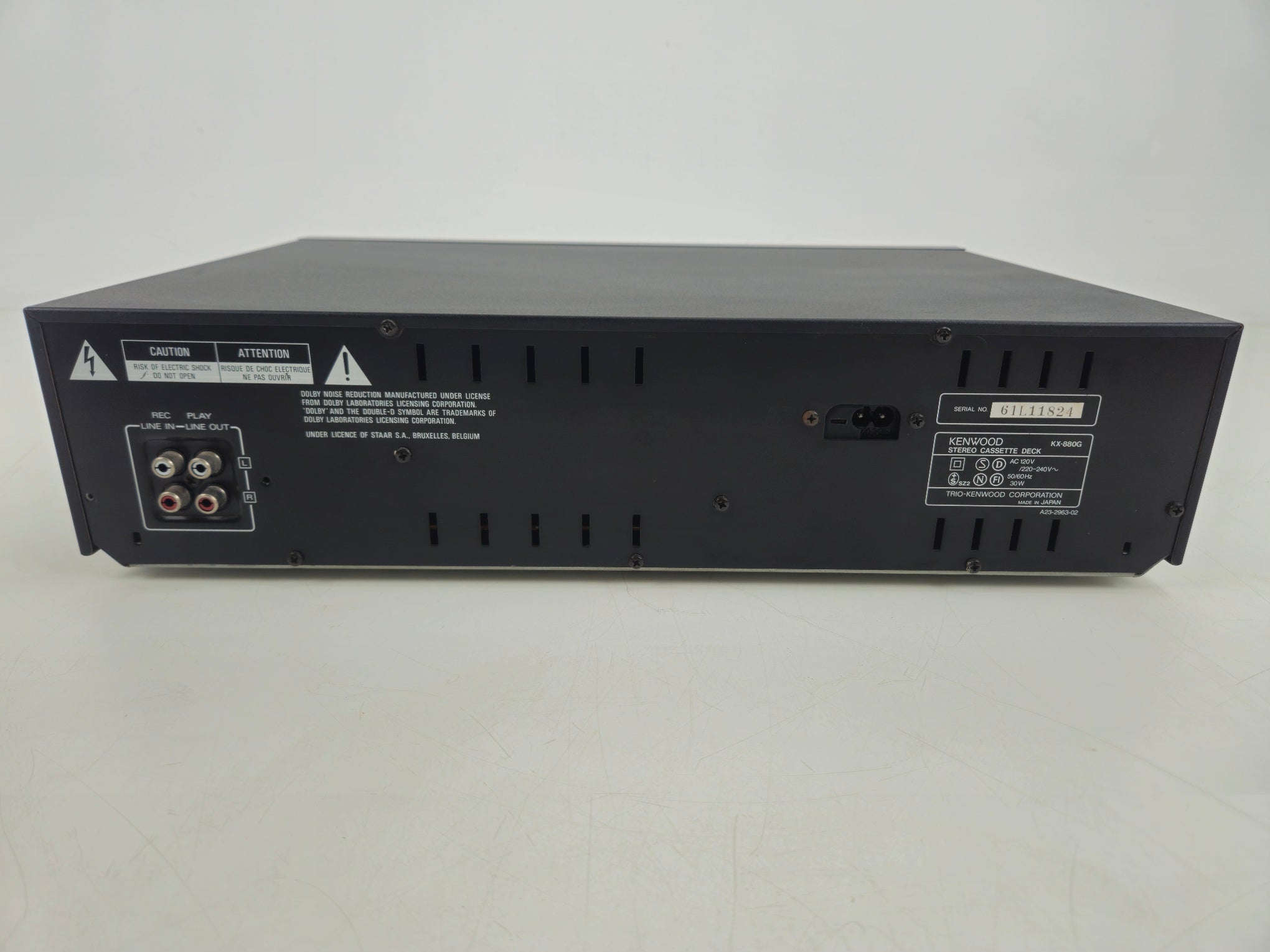 Kenwood- KX-880G - Two Head Stereo Cassette Deck