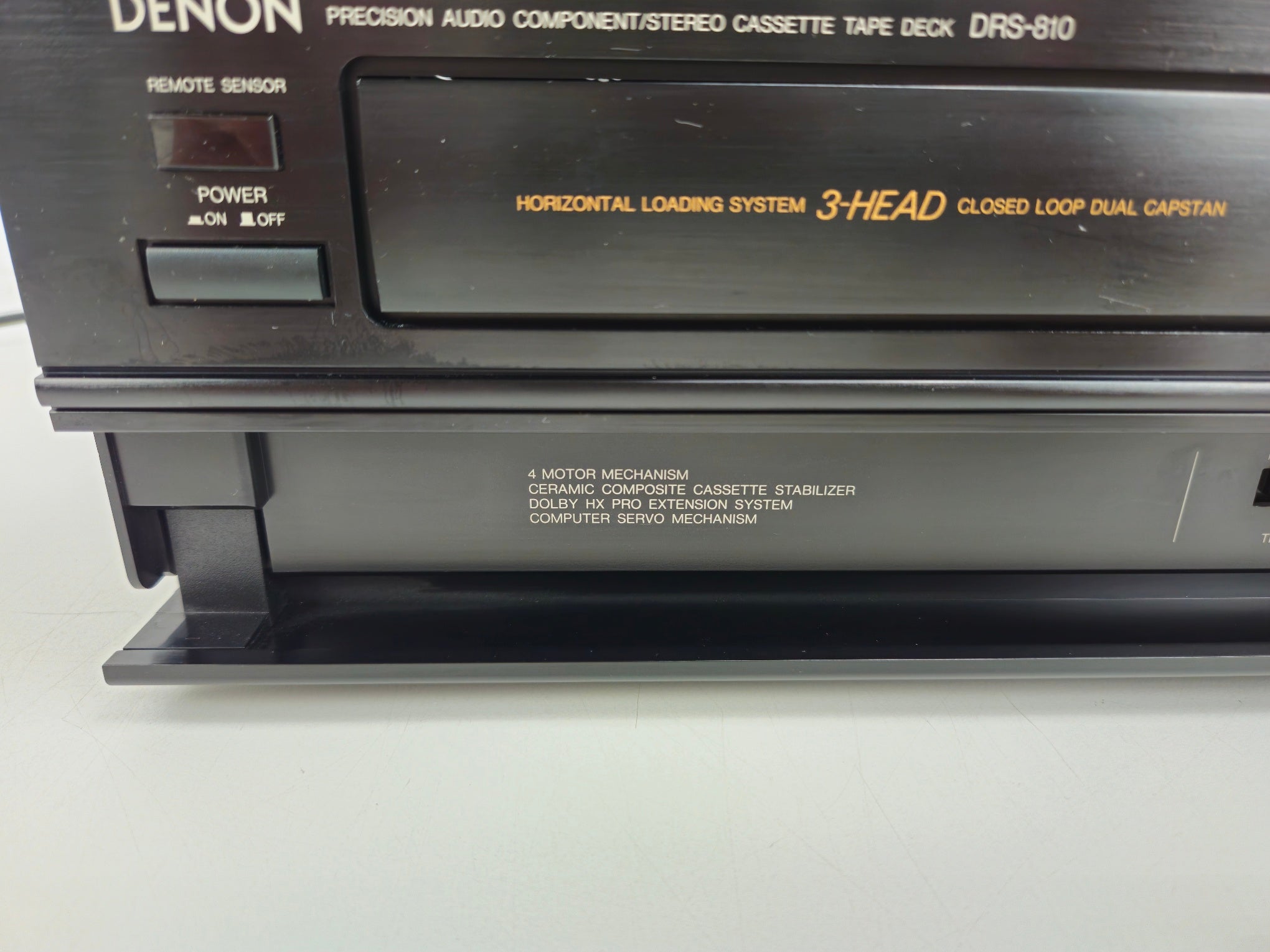 Denon - DRS-810 - Stereo 3 Head Cassette Deck - Horizontal Loading