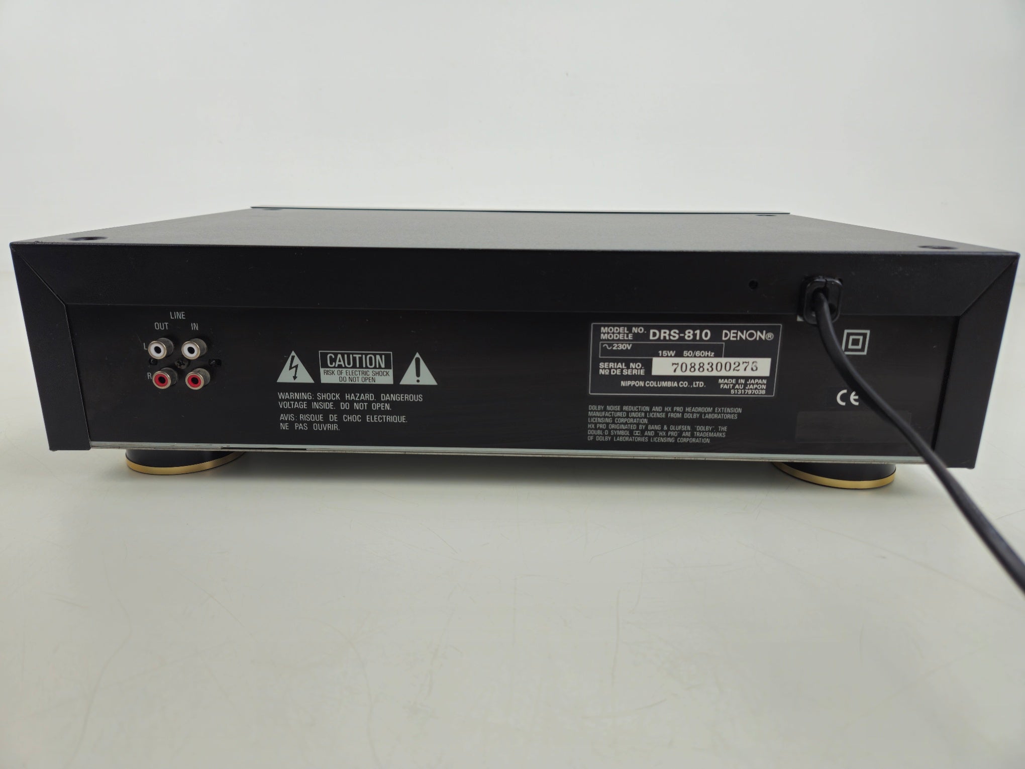 Denon - DRS-810 - Stereo 3 Head Cassette Deck - Horizontal Loading