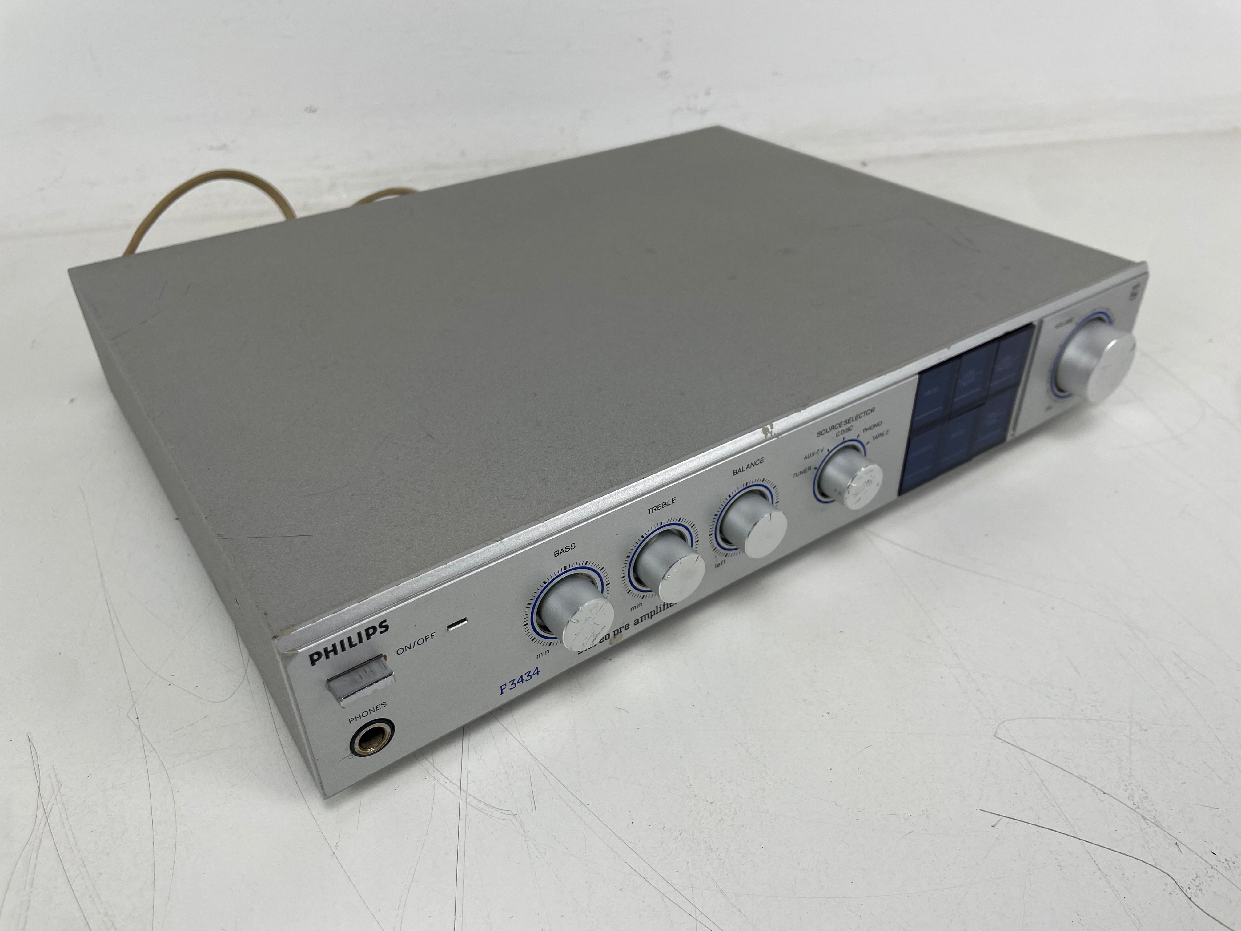 Philips - F3434/00 - Stereo Pre Amplifier - Serviced (cleaned/checked)