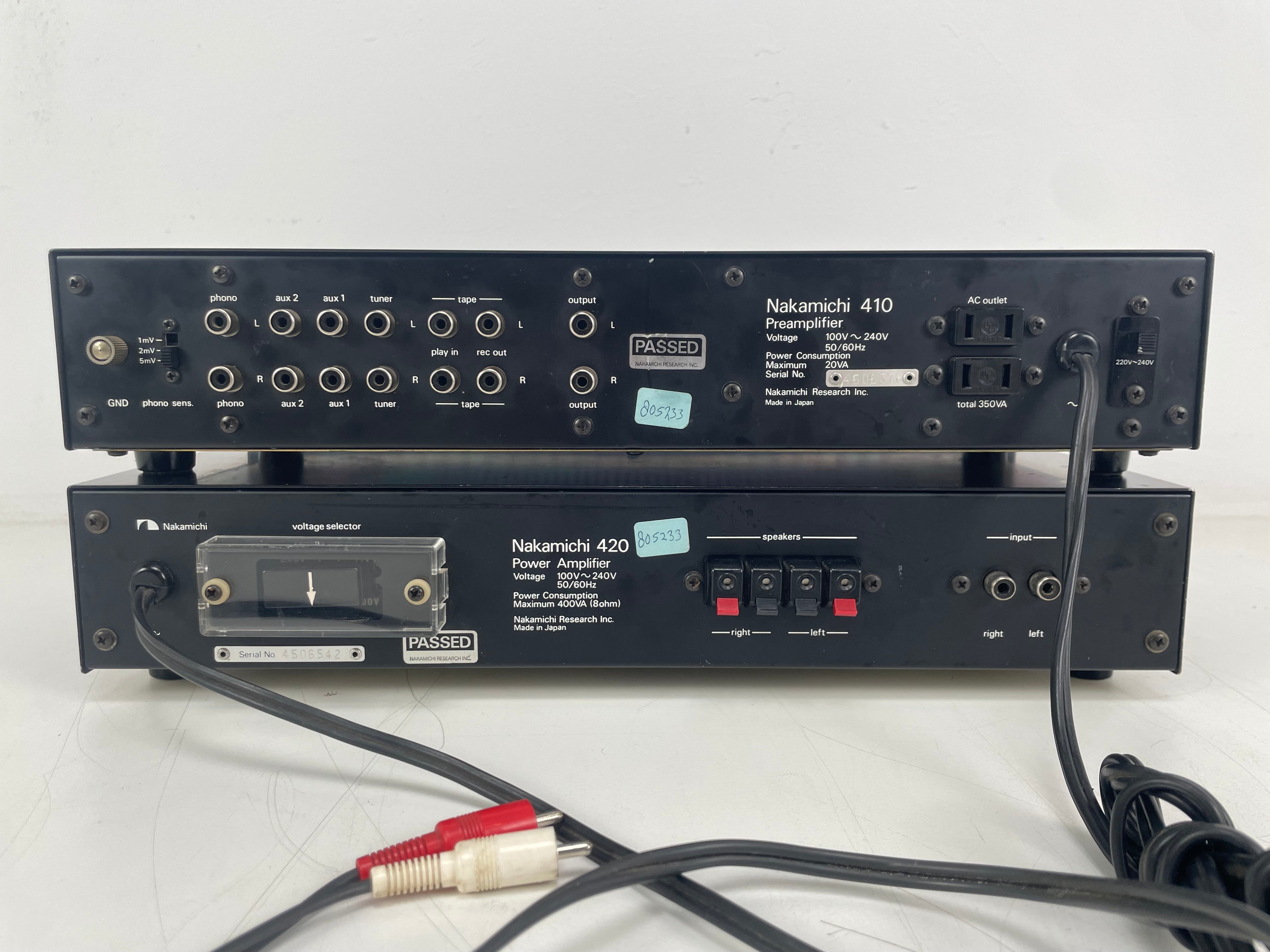 Nakamichi - 410/420 - Pre/Power-Amplifier Set - Serviced
