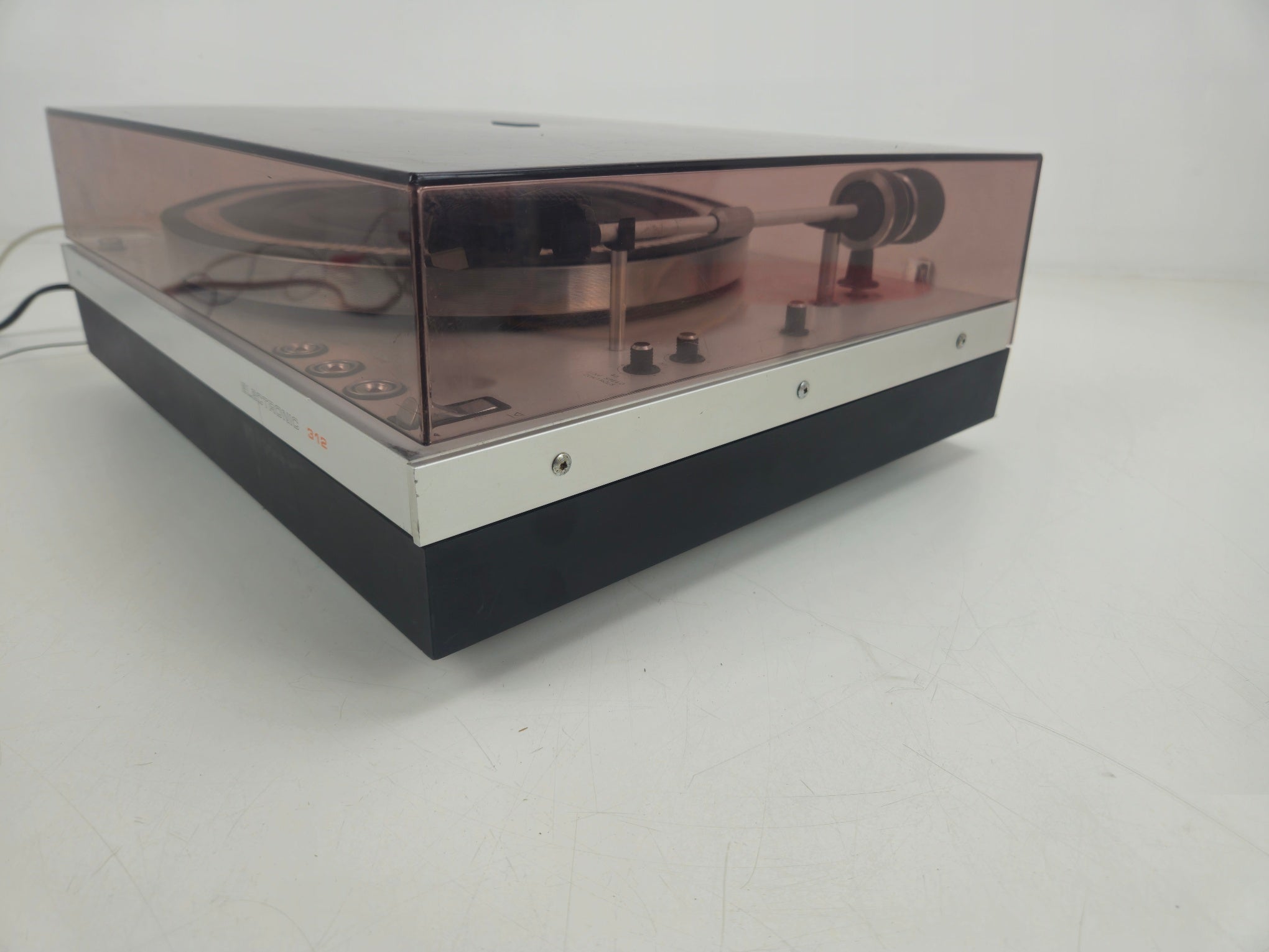 Philips - 312 Electronic - 2-Speed Belt-Drive Turntable - GP400 - New belt
