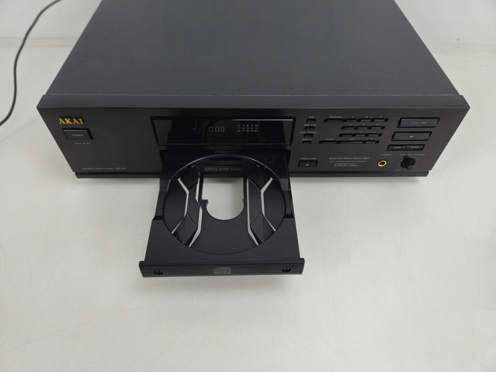 Akai - CD-57B - Compact Disc Player - Inc. Manual/Original Box/Remote - As New