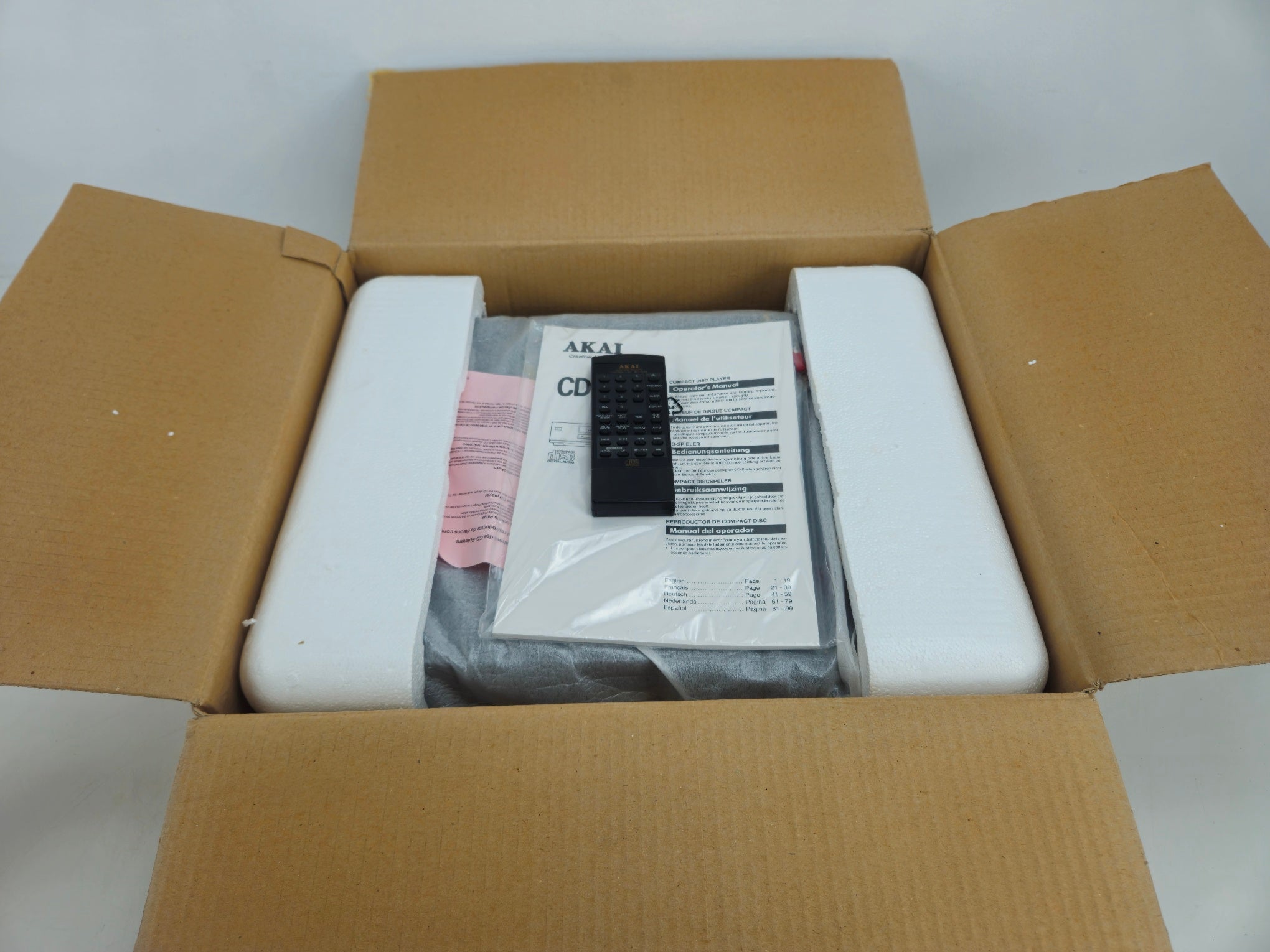 Akai - CD-57B - Compact Disc Player - Inc. Manual/Original Box/Remote - As New