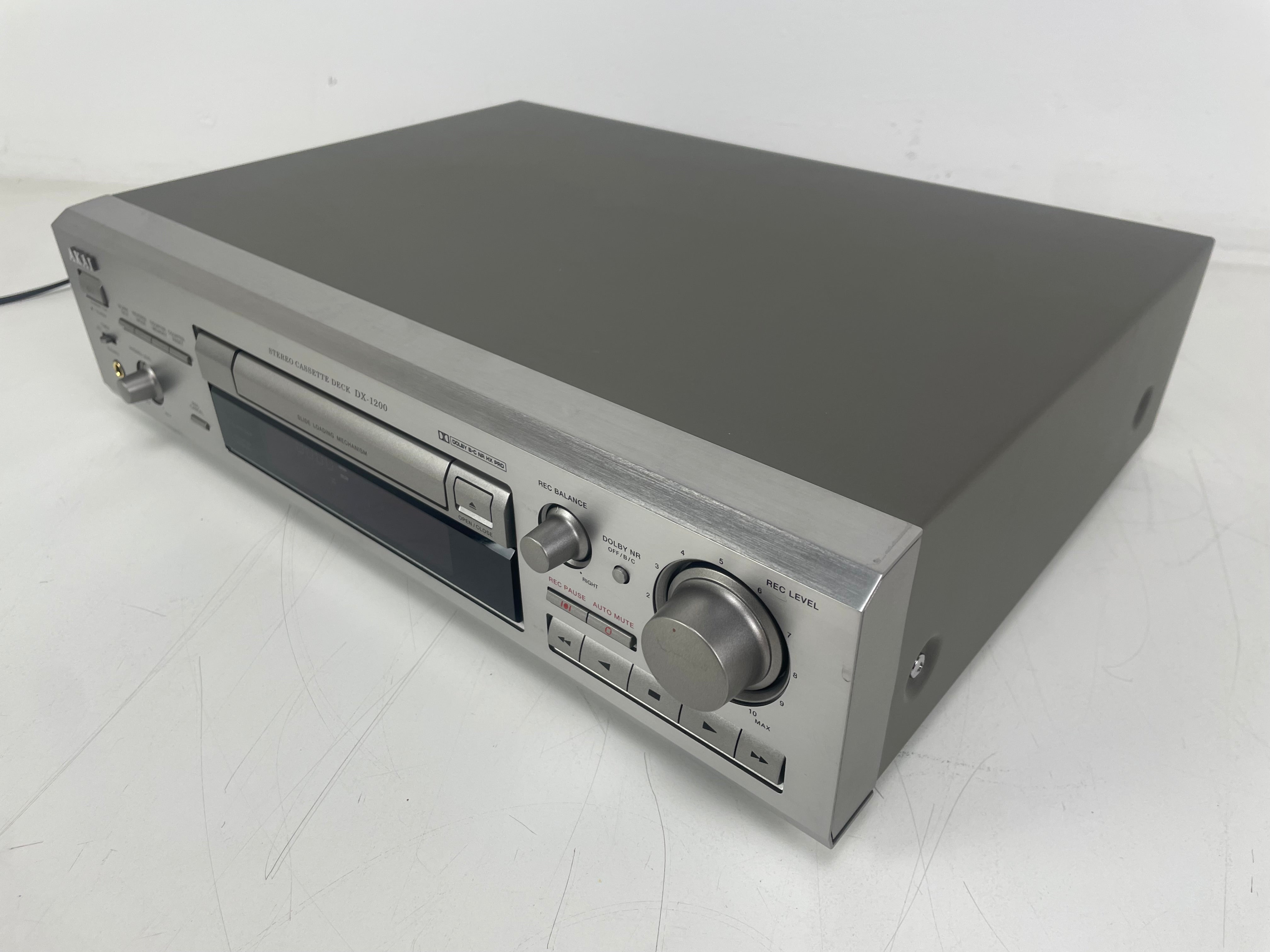 Akai - DX1200s - Cassette Deck - Inc. Manual/Original Box/Remote - As New