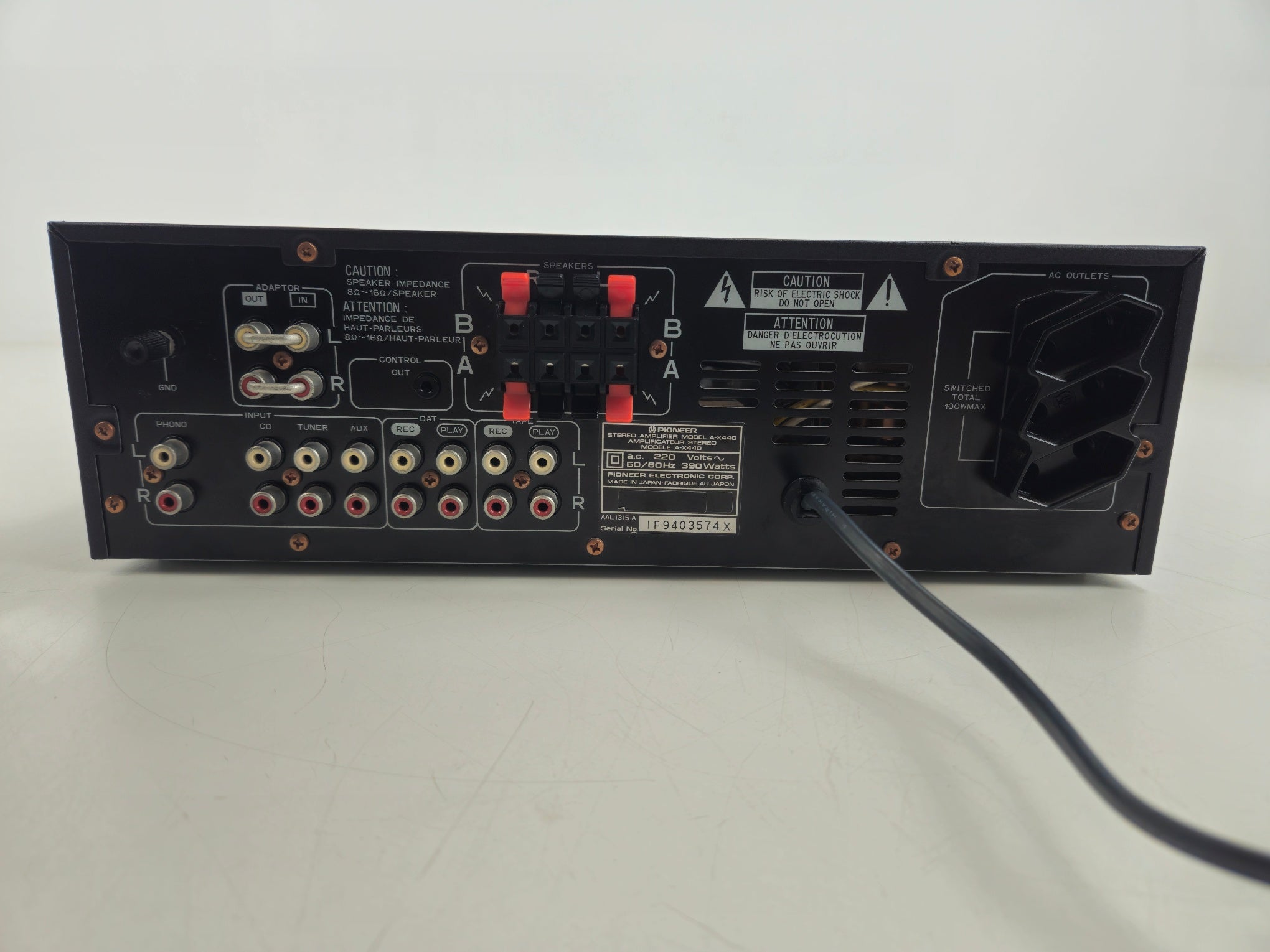 Pioneer - A-X440 - Stereo Amplifier - Serviced