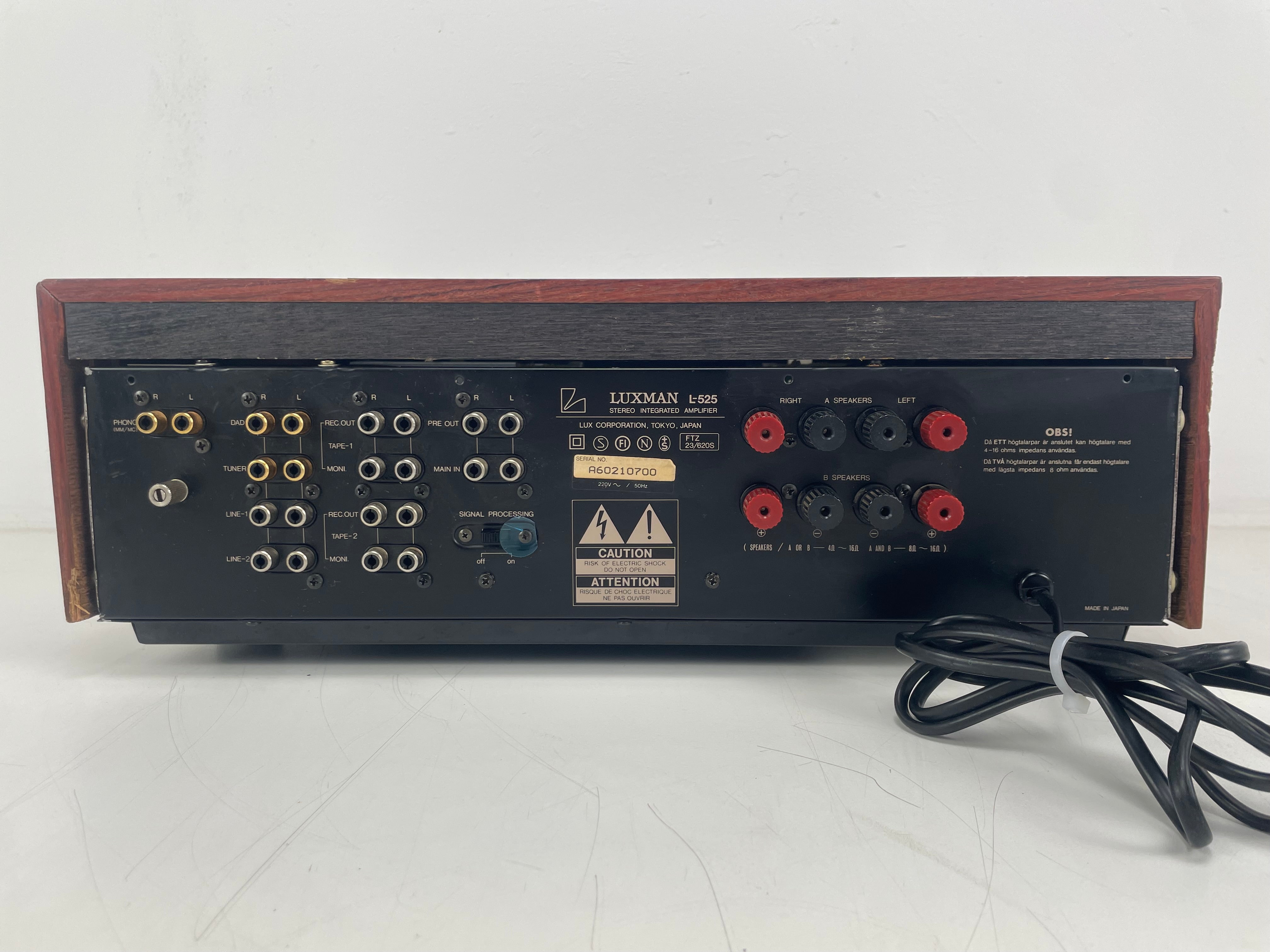 Luxman - L-525 - Integrated Stereo Amplifier - Fully Serviced