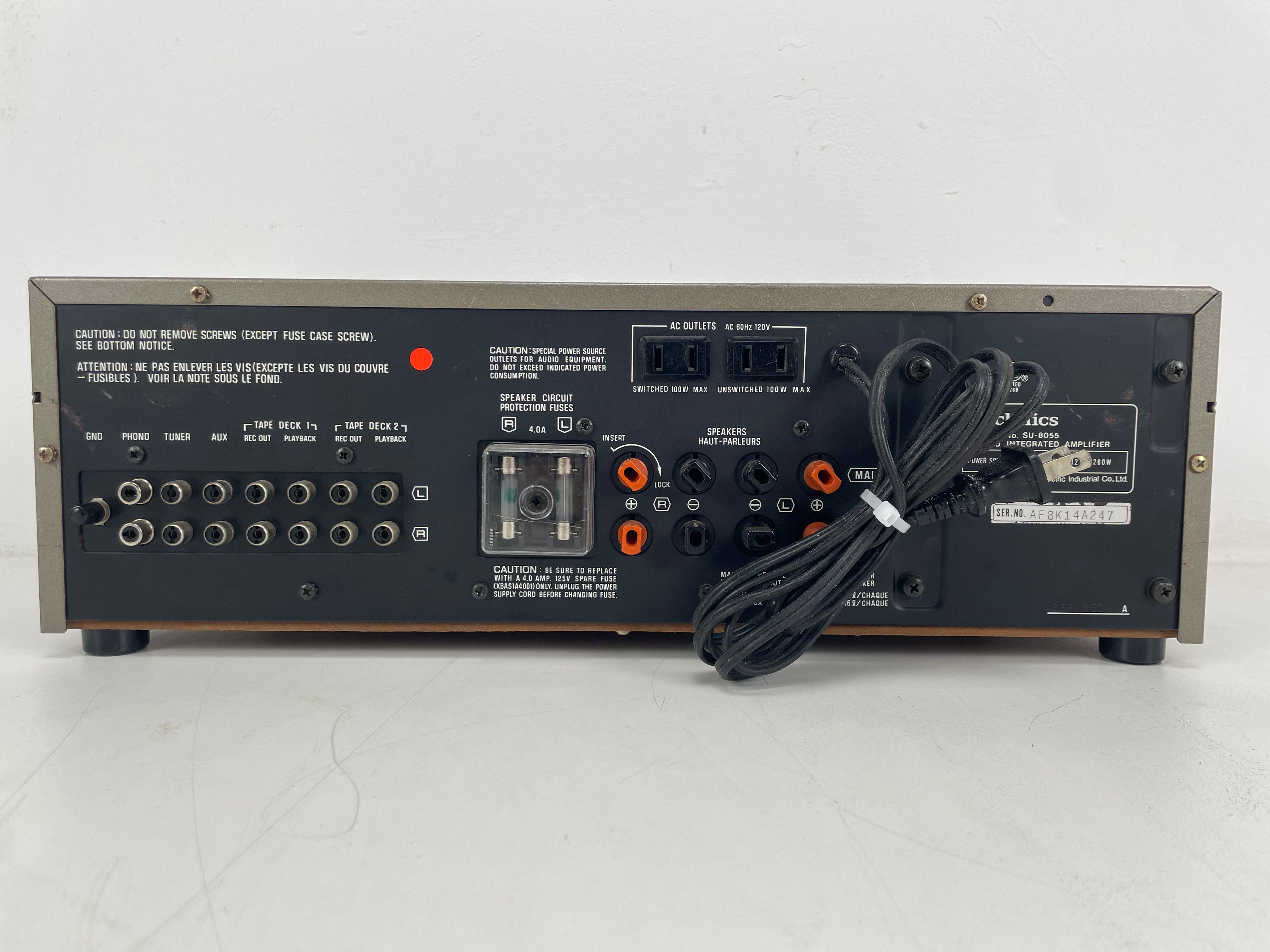 Technics - SU-8055 - Stereo Integrated Amplifier - 120V - Fully Serviced