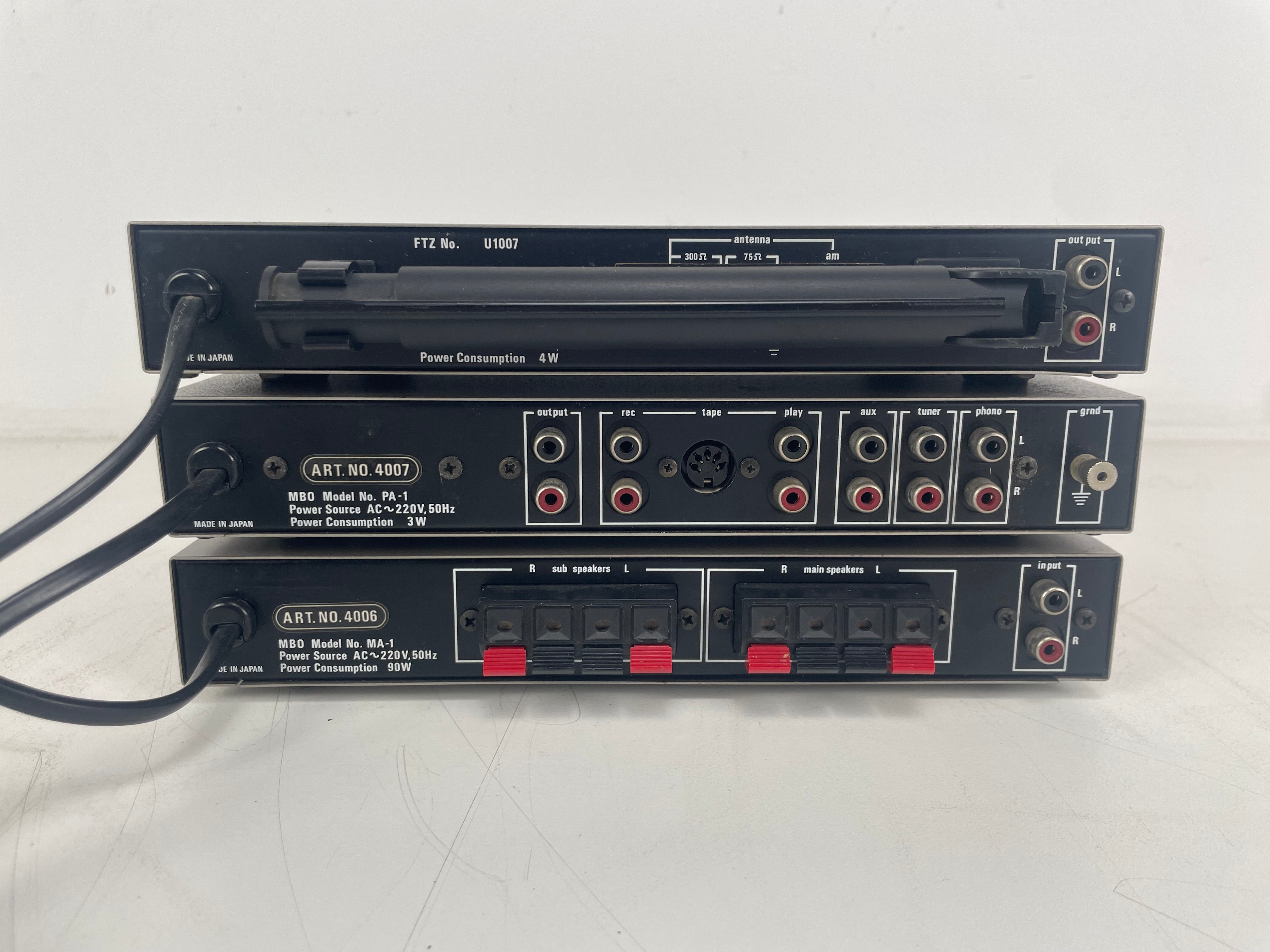 MBO - ST-1/PA-1/MA-1 - Pre/Power-Amplifier/Tuner - Set - Serviced (Repaired)