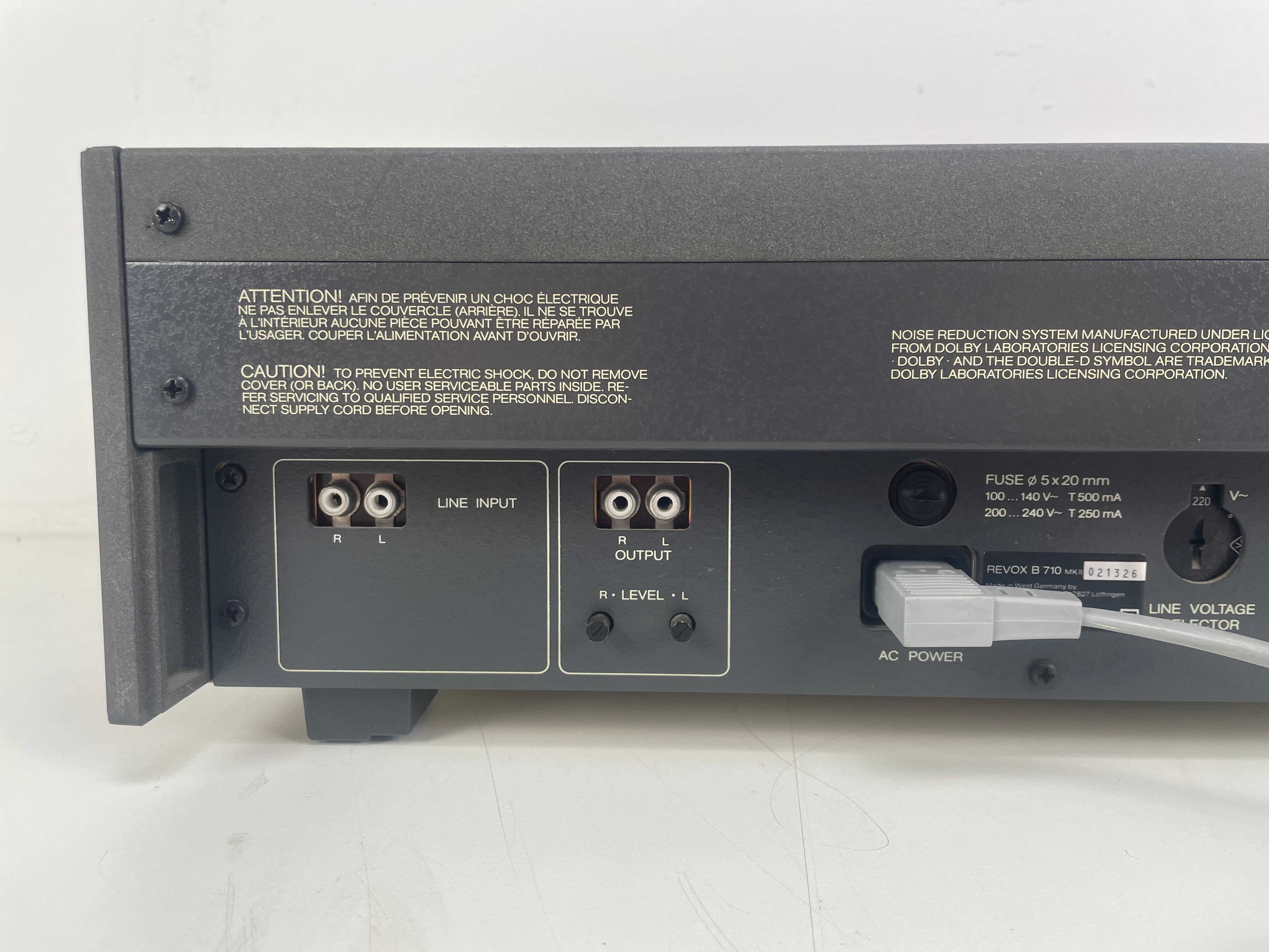 Revox - B710 MK2 - Stereo Cassette Deck