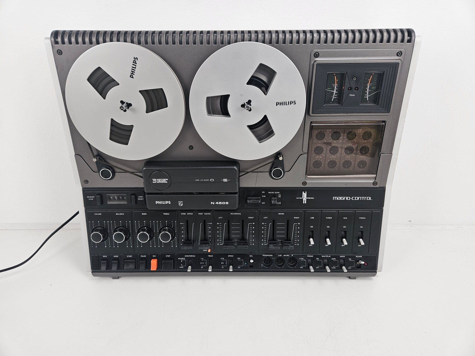 Philips - N4506 - Stereo cassettedeck - Stofkap (nr. 2)