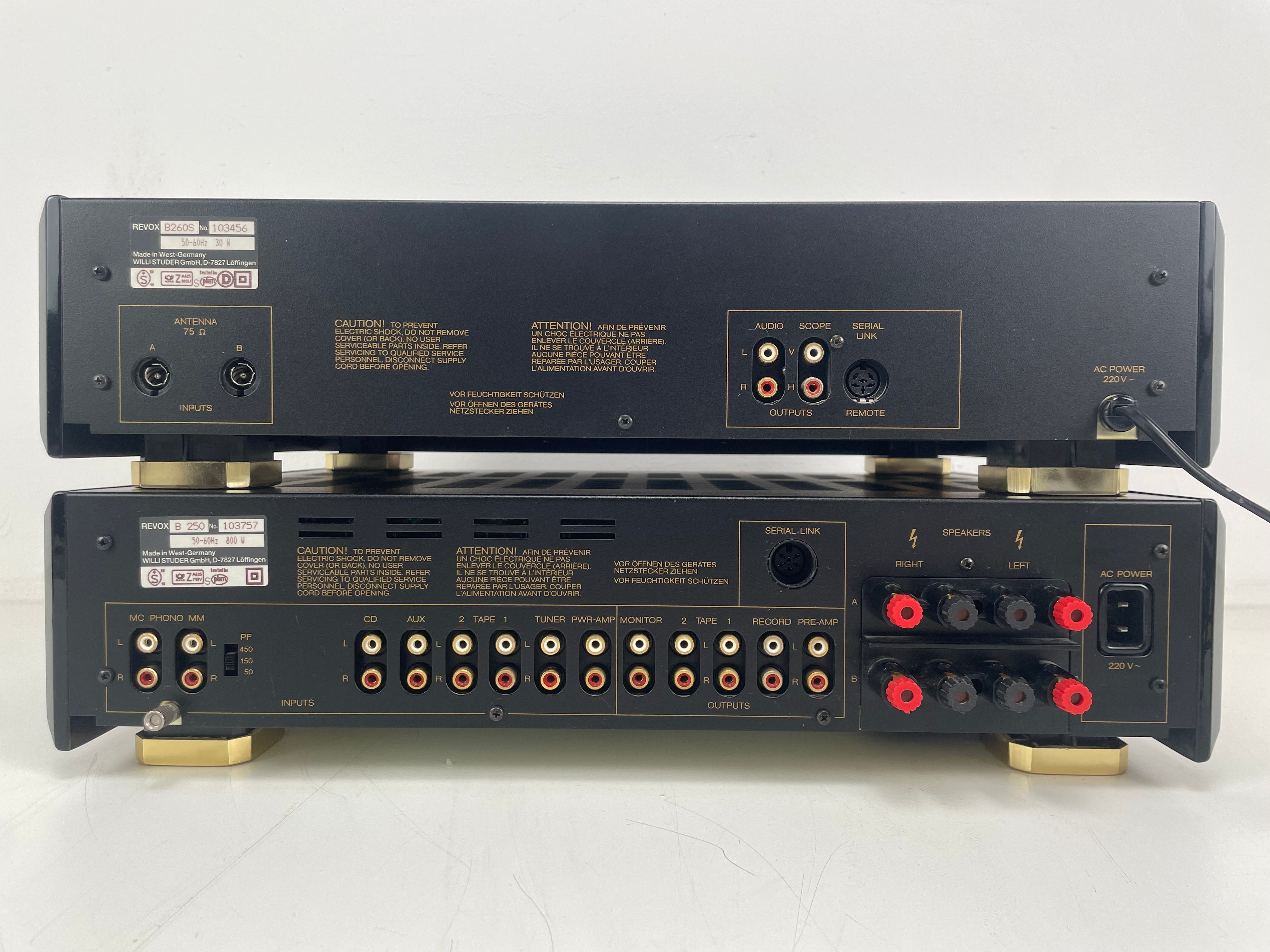 Revox - B250-S/B260-S - Stereo Integrated Amplifier + FM Stereo Tuner