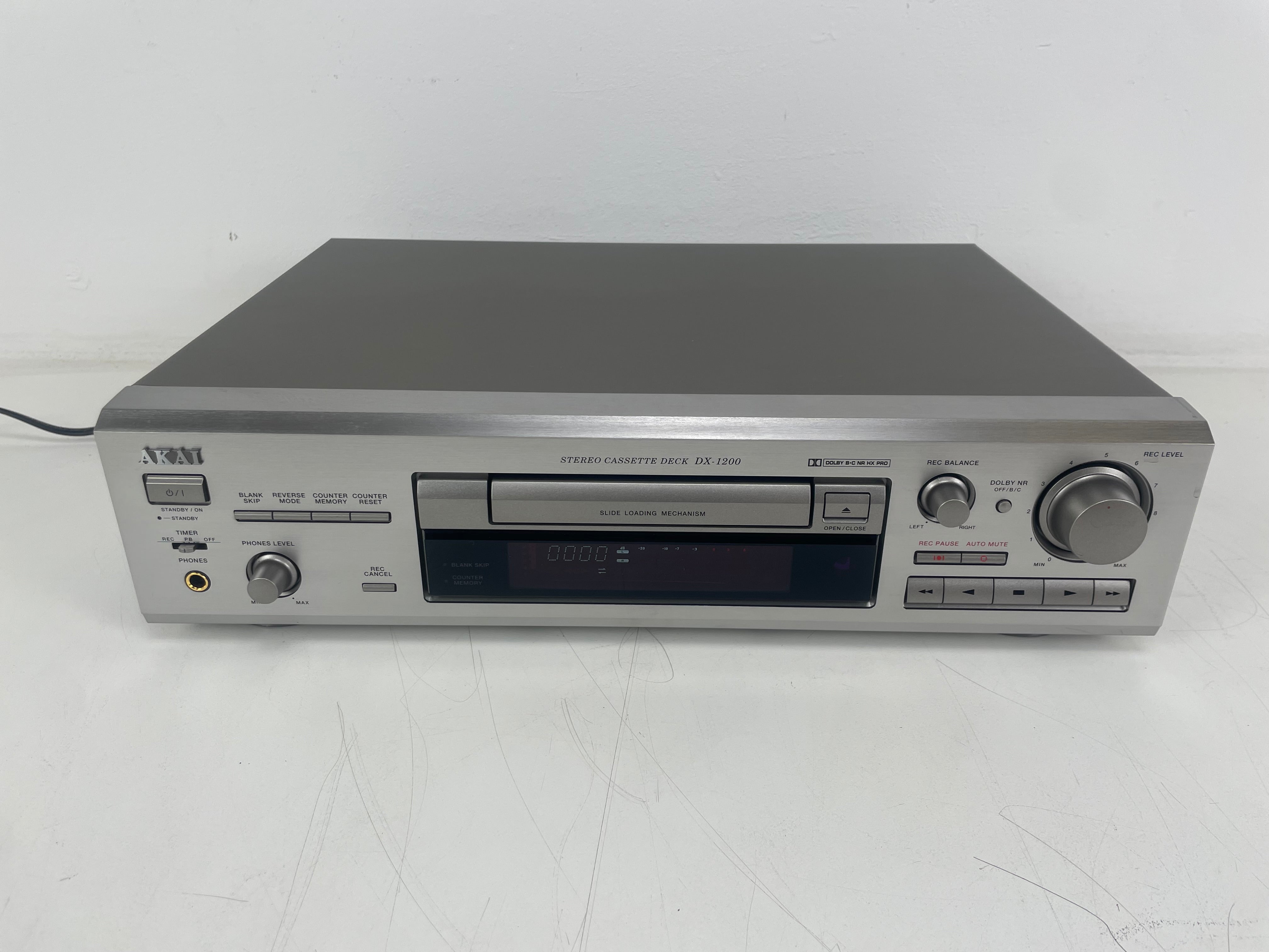 Akai - DX1200s - Cassette Deck - Inc. Manual/Original Box/Remote - As New