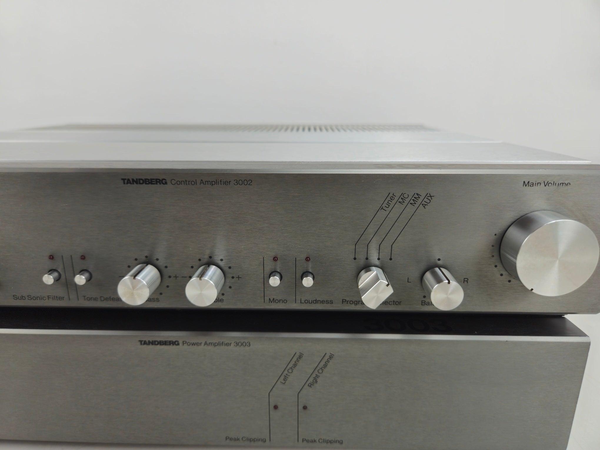 Tandberg - 3002 Control Amplifier - 3003 Power Amplifier - Set - Fully Serviced