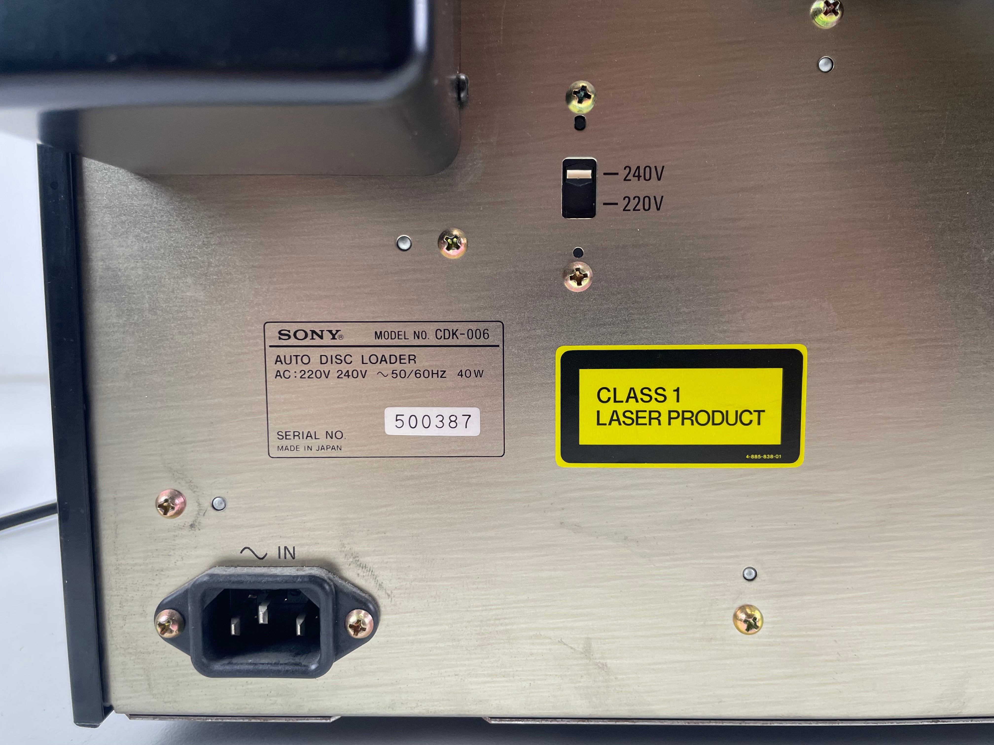 Sony - CDK-006 - Auto Disc Loader - Inc. 2 Disc-Trays