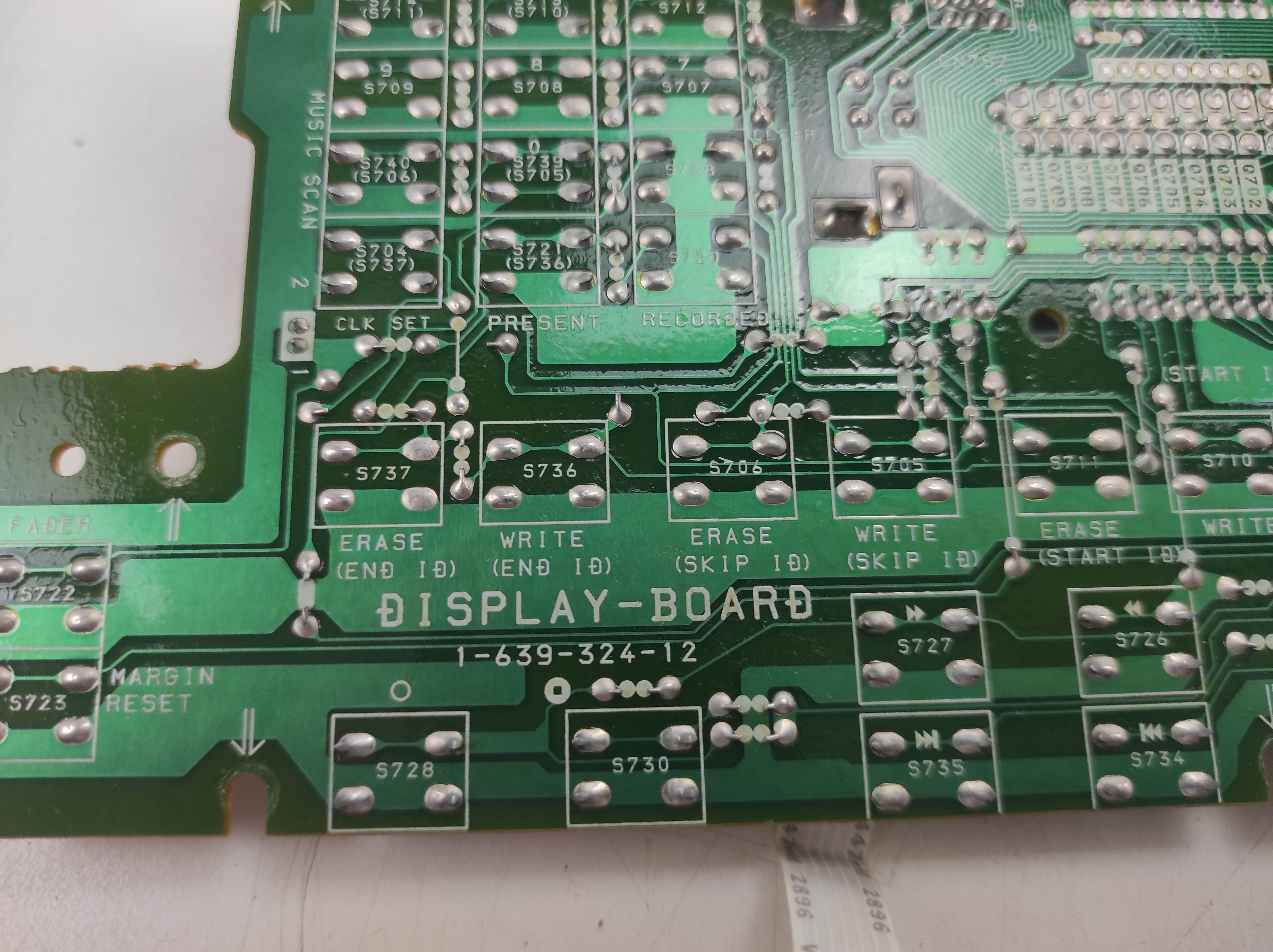 SONY DTC-670 DAT recorder Display PCB working