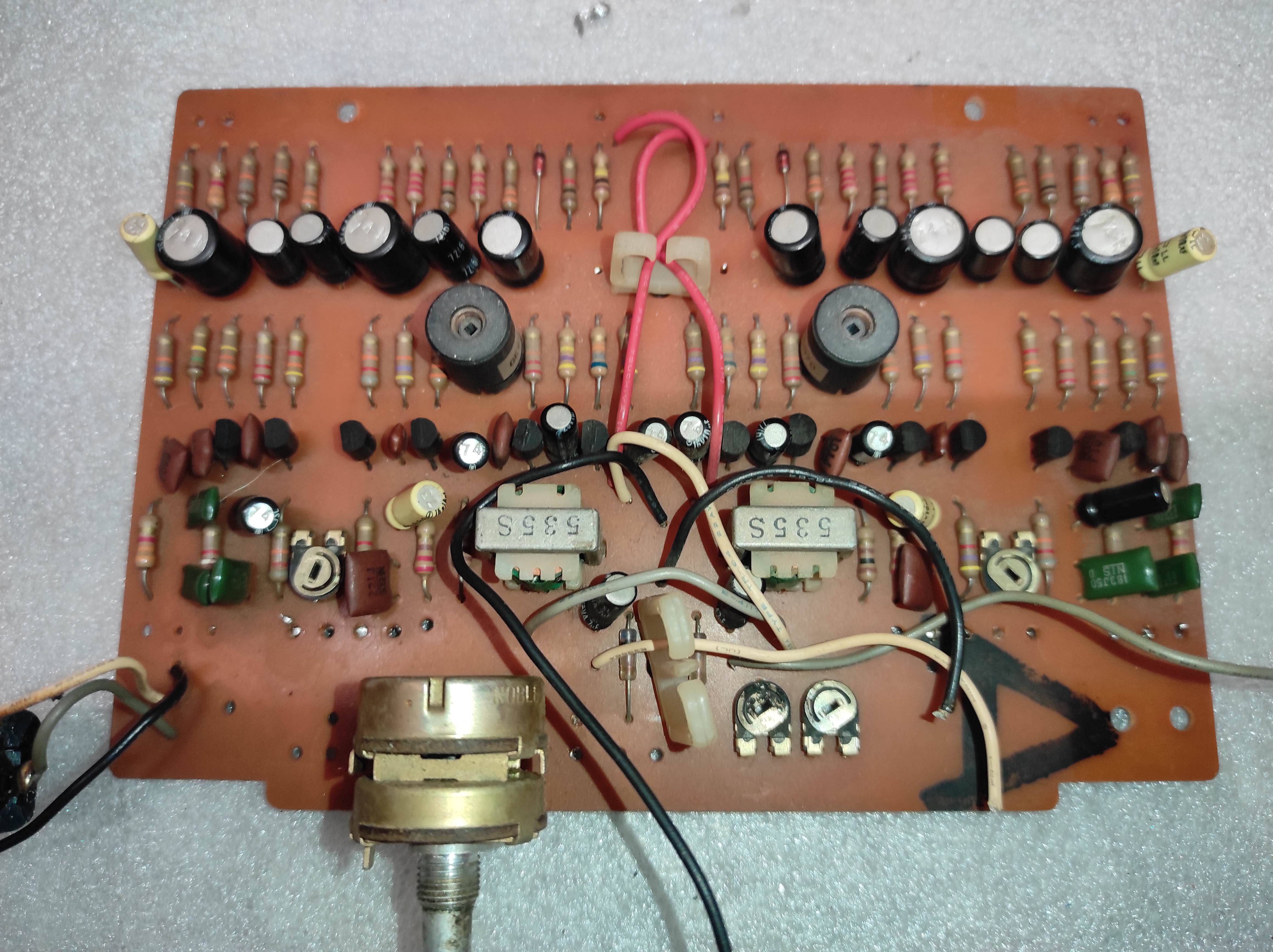 AKAI GX-230 PRE AMPLIFIER OUTPUT PCB potentiometer