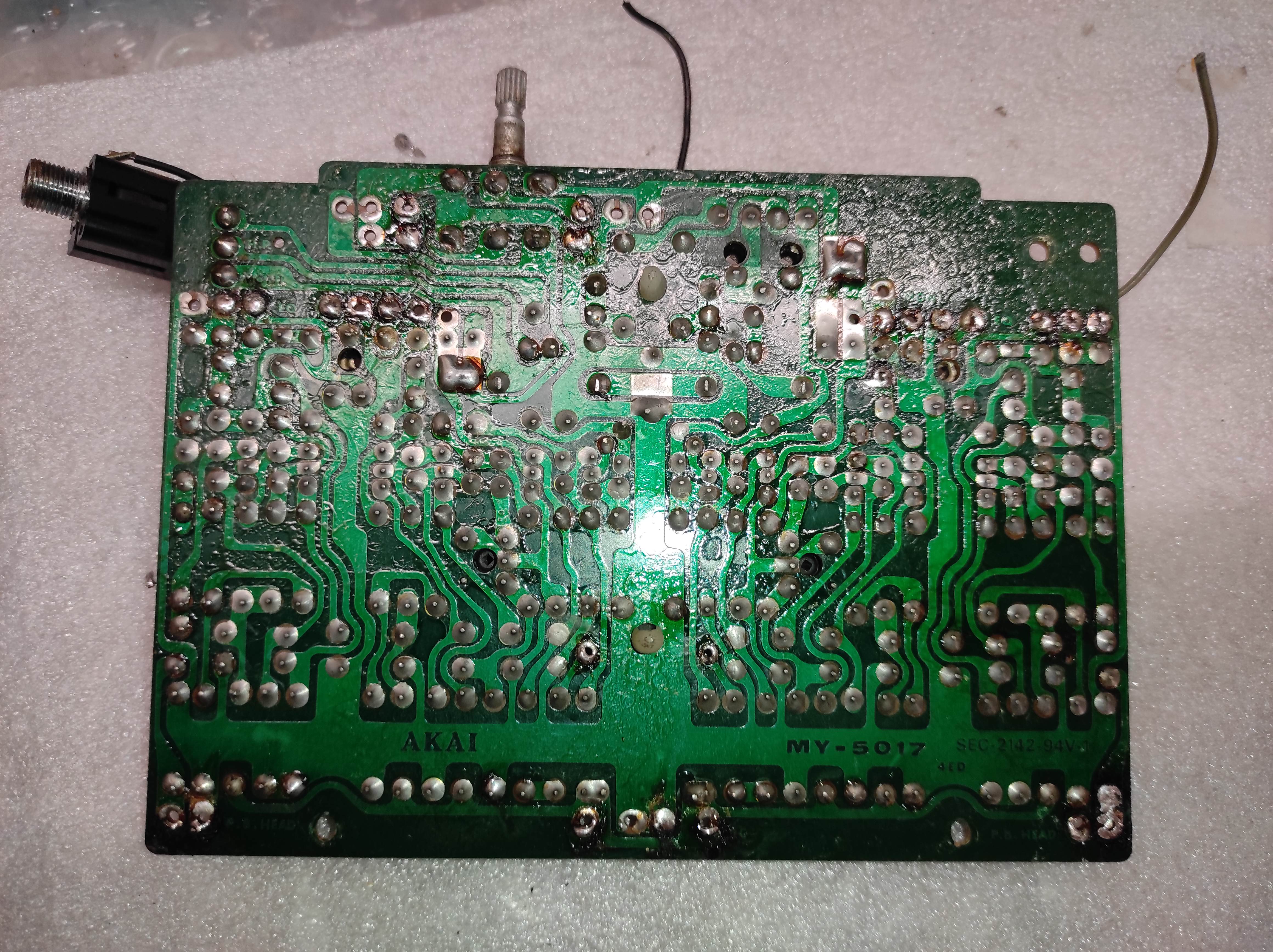 AKAI GX-230 PRE AMPLIFIER OUTPUT PCB potentiometer