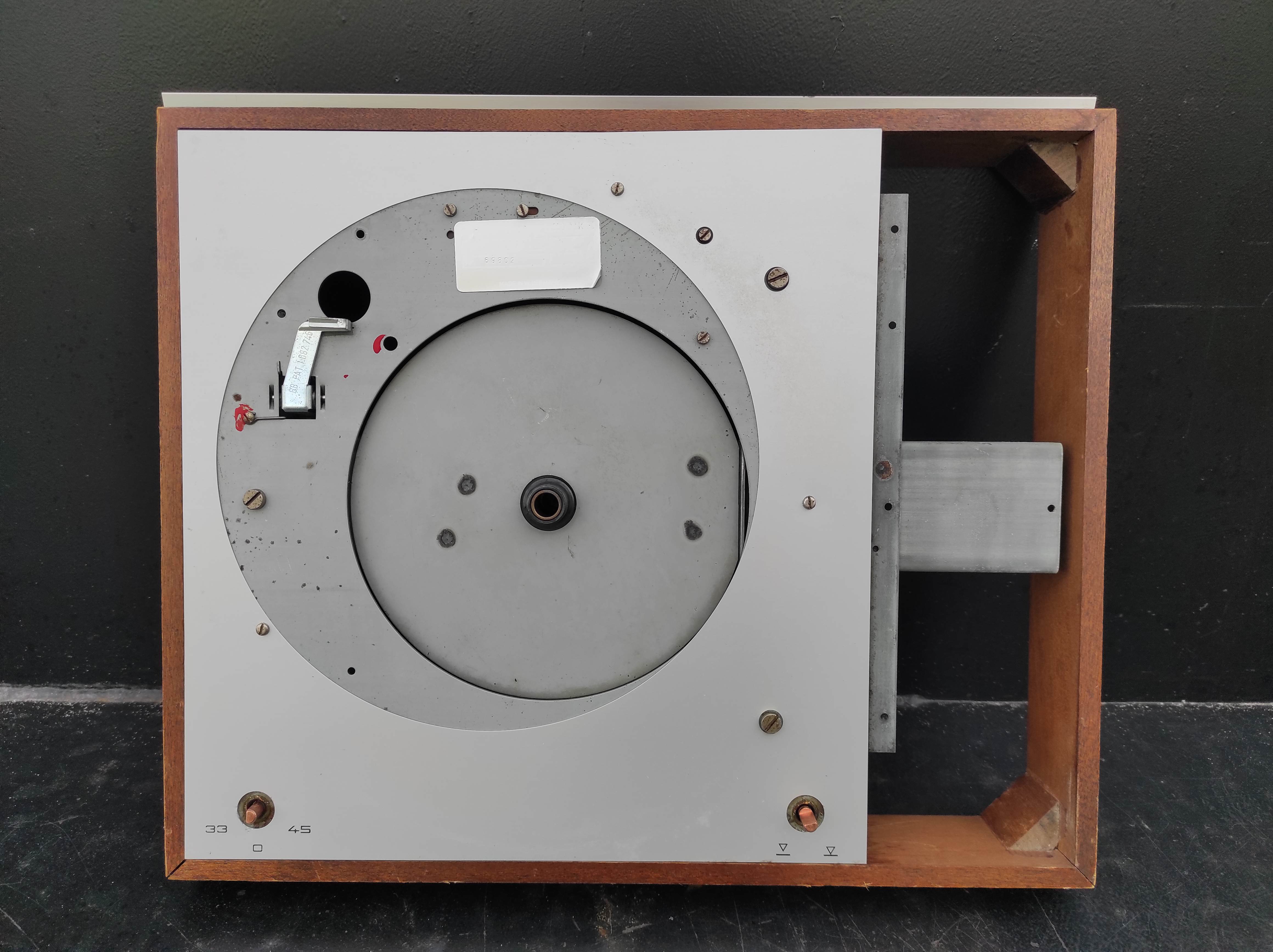 THORENS TD-150 MKII wood case with faceplate used