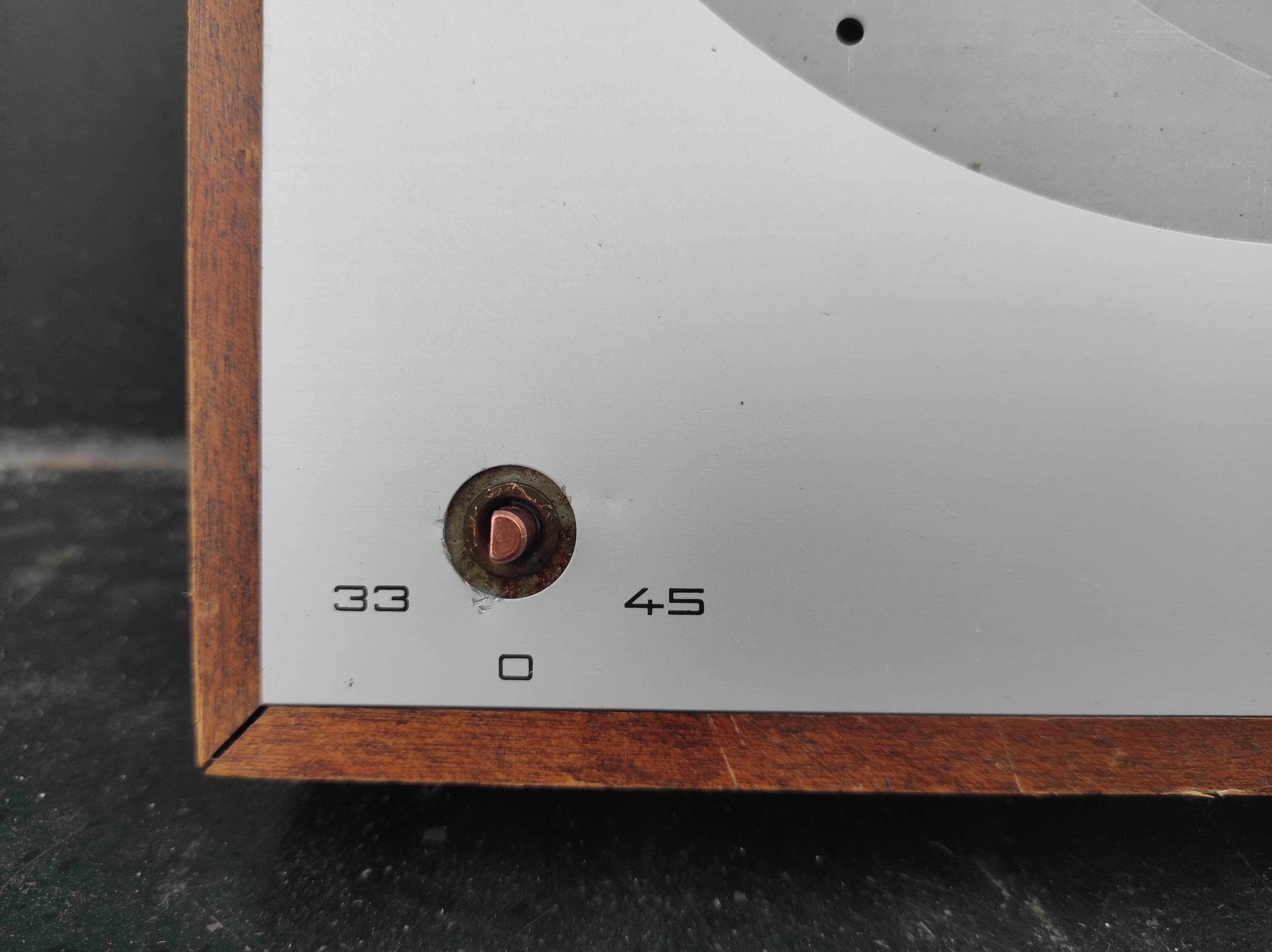 THORENS TD-150 MKII wood case with faceplate used