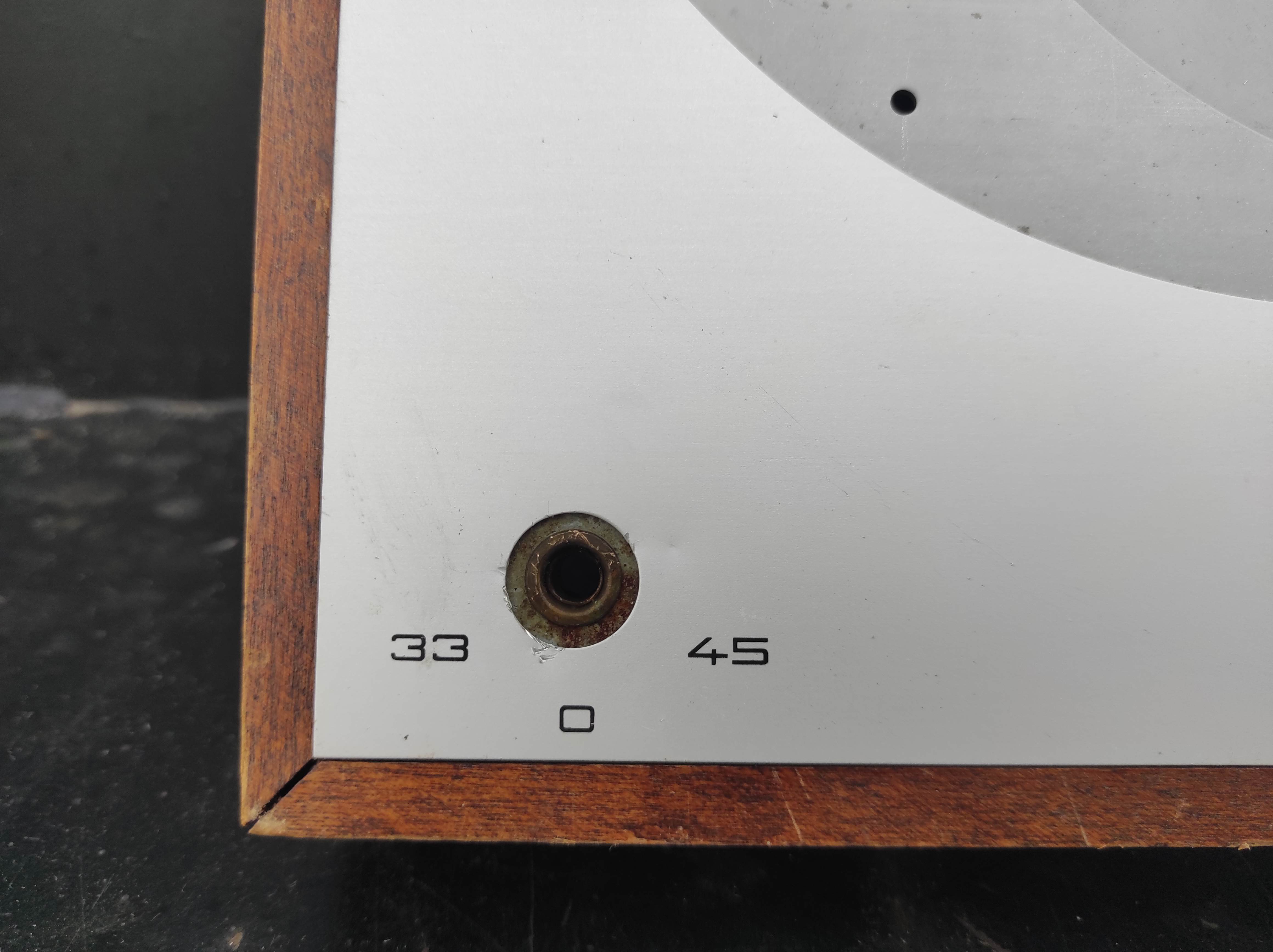 THORENS TD-150 MKII wood case with faceplate used