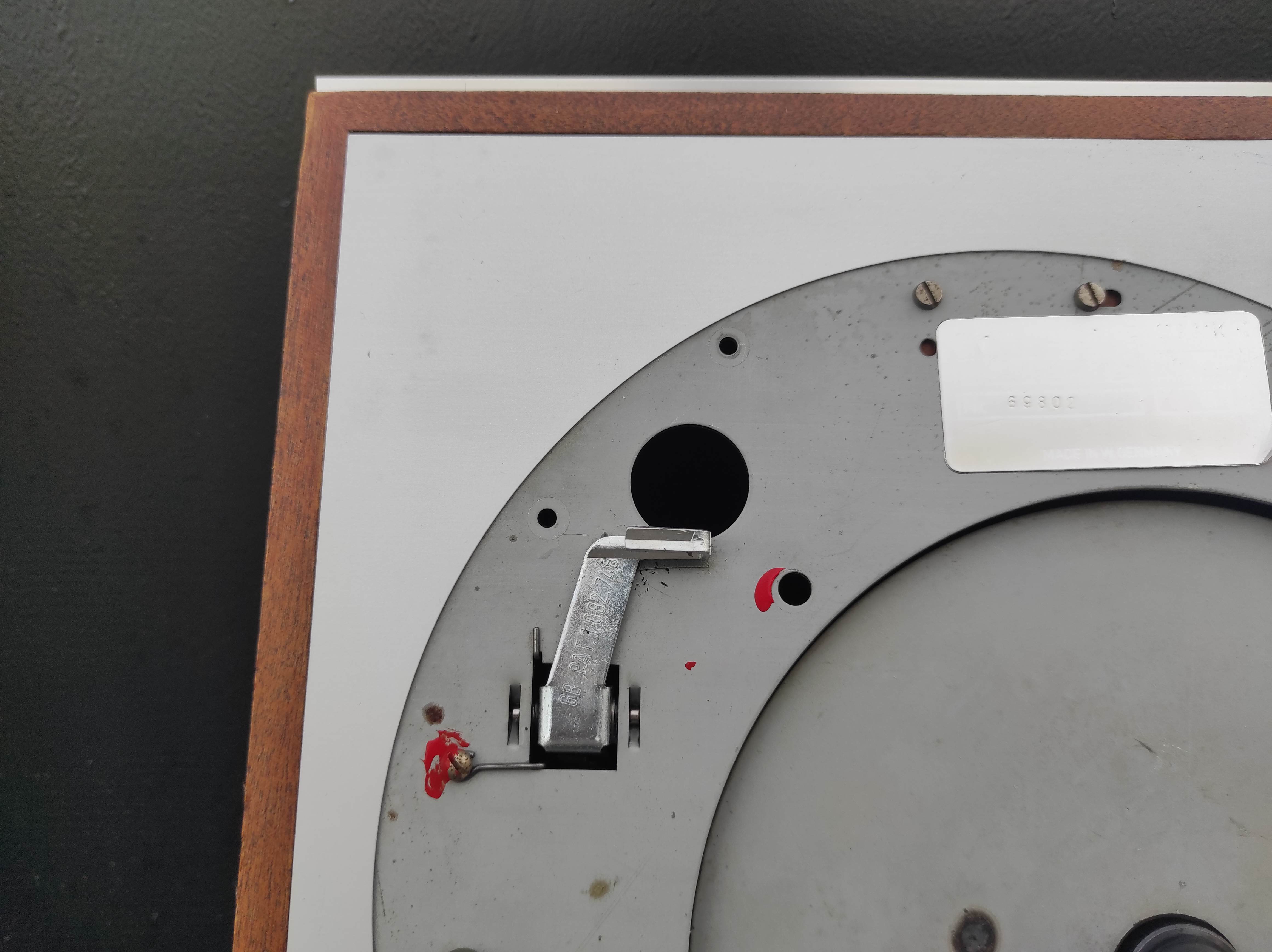 THORENS TD-150 MKII wood case with faceplate used