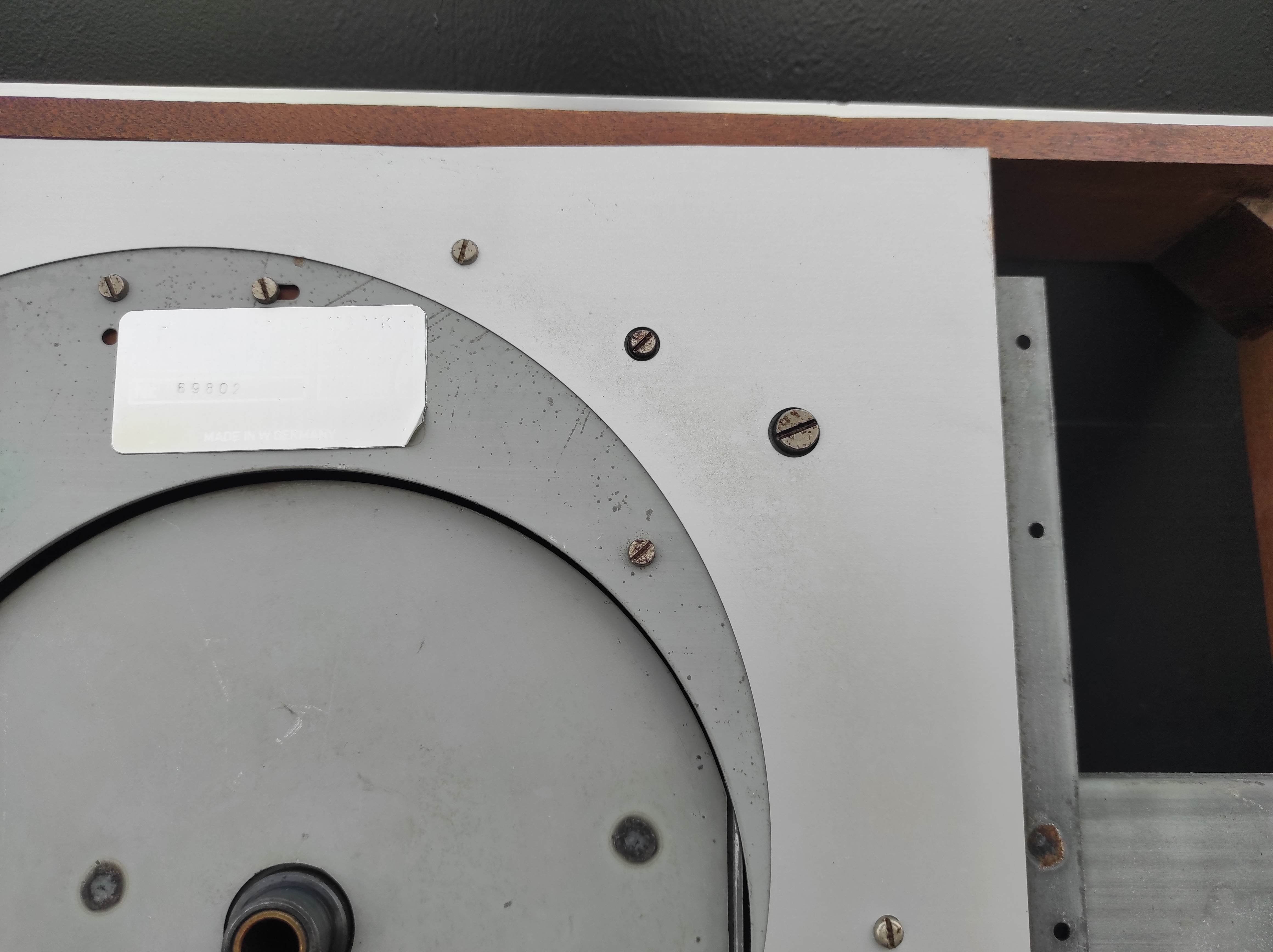 THORENS TD-150 MKII wood case with faceplate used