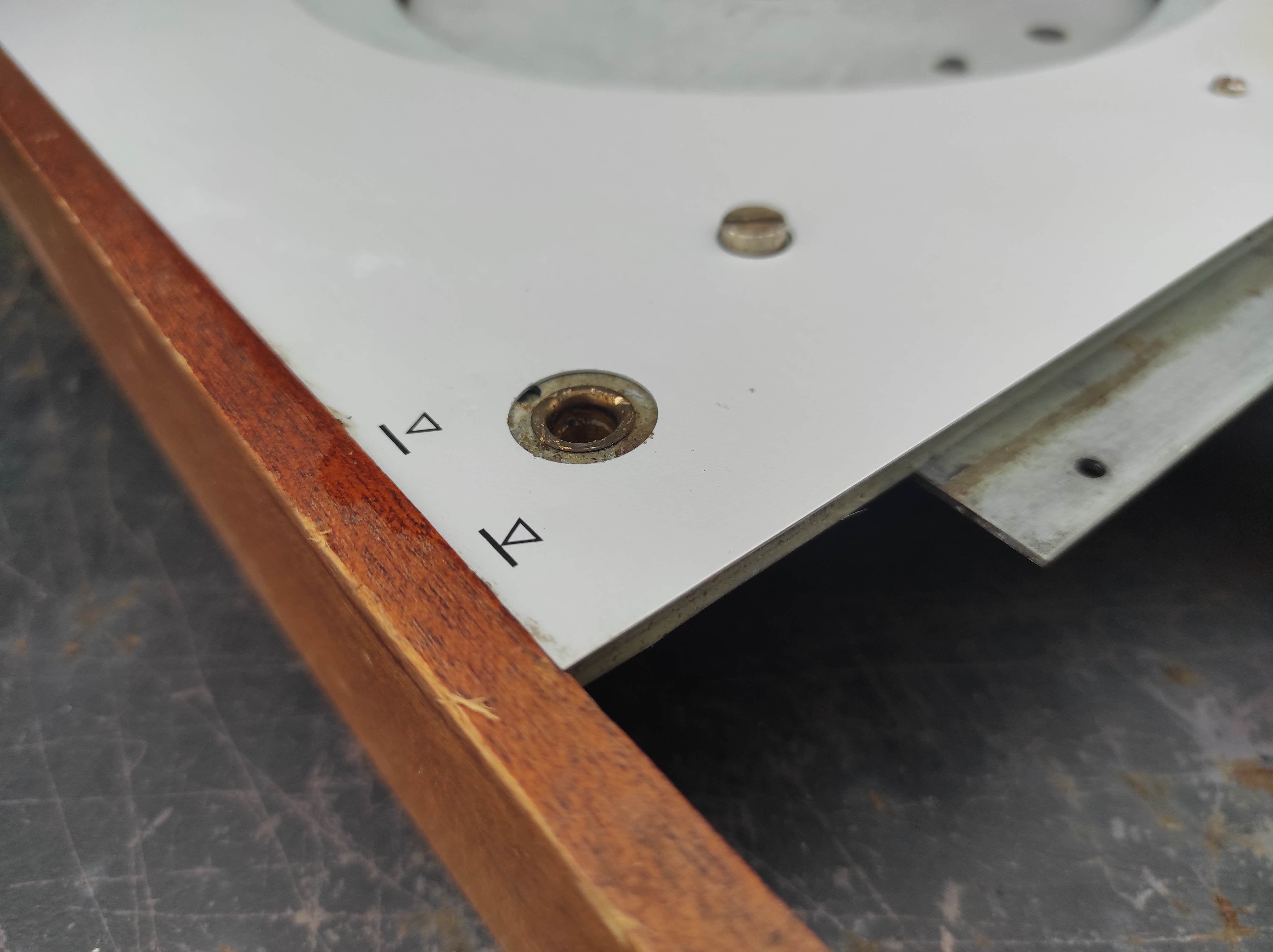 THORENS TD-150 MKII wood case with faceplate used